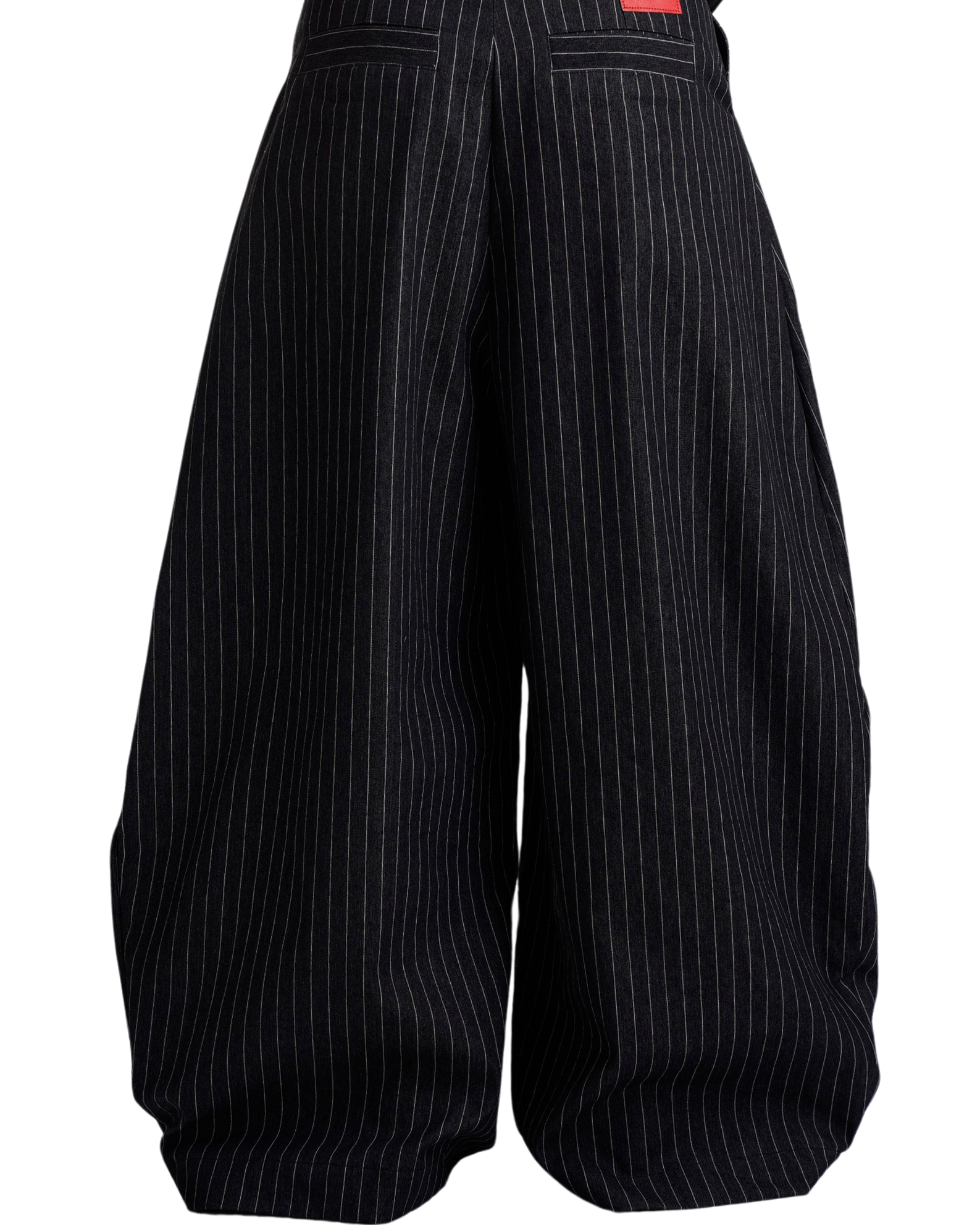 PP STRIPES PANTS - BLACK.