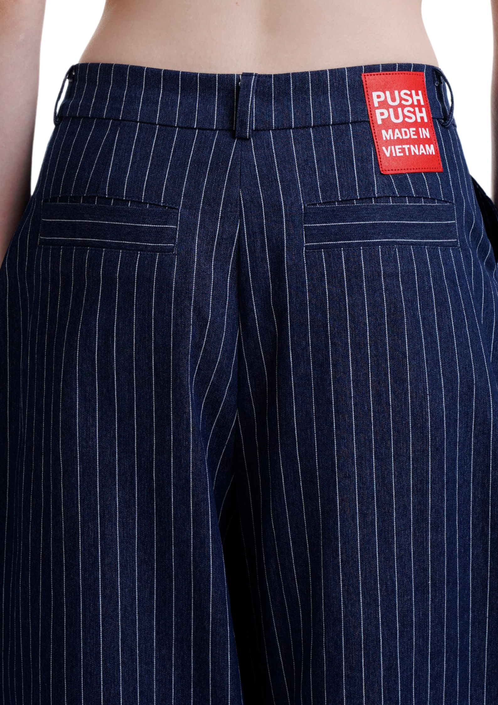 PP STRIPES PANTS - NAVY.