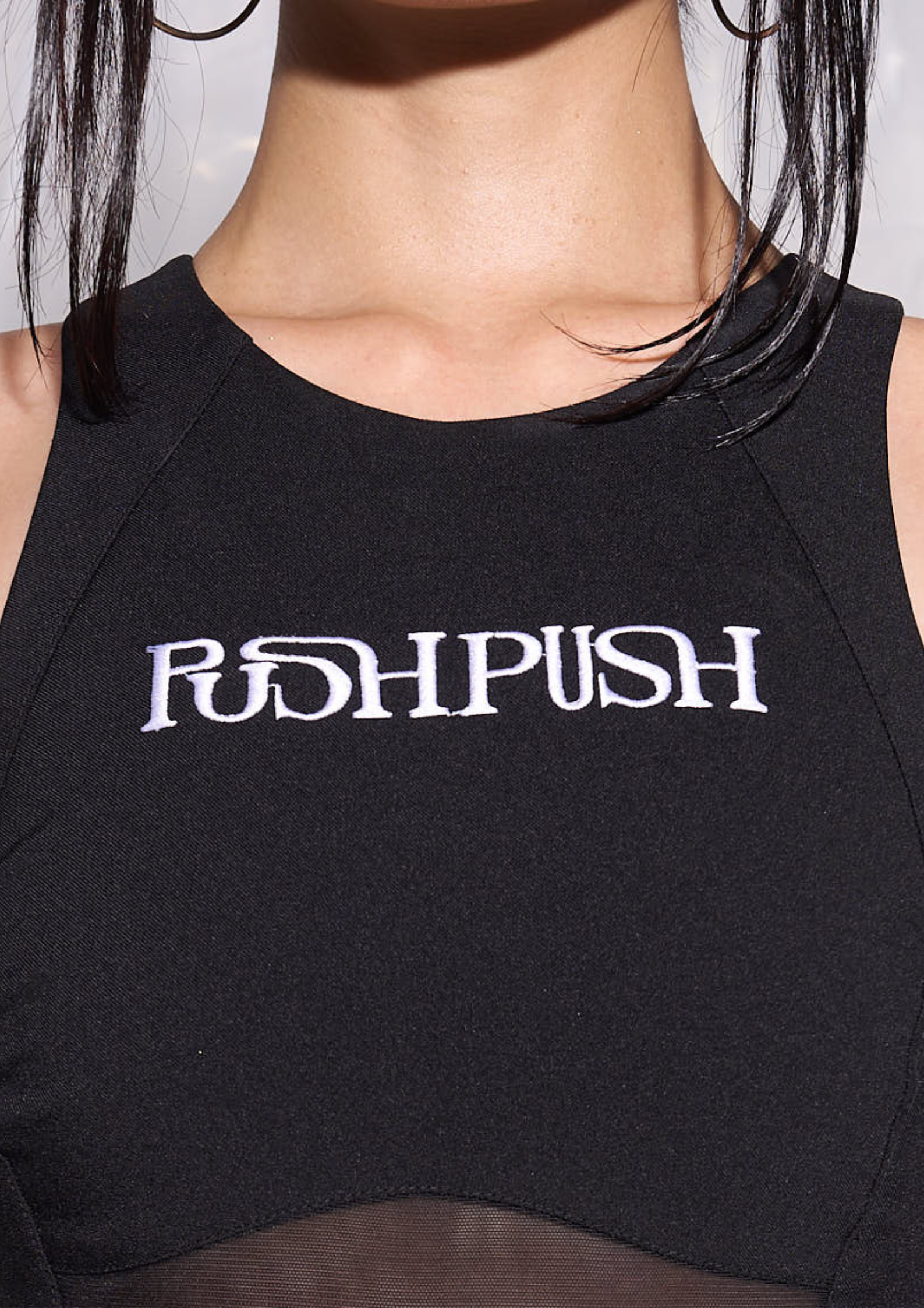 CRYSTALLINE MINI DRESS.