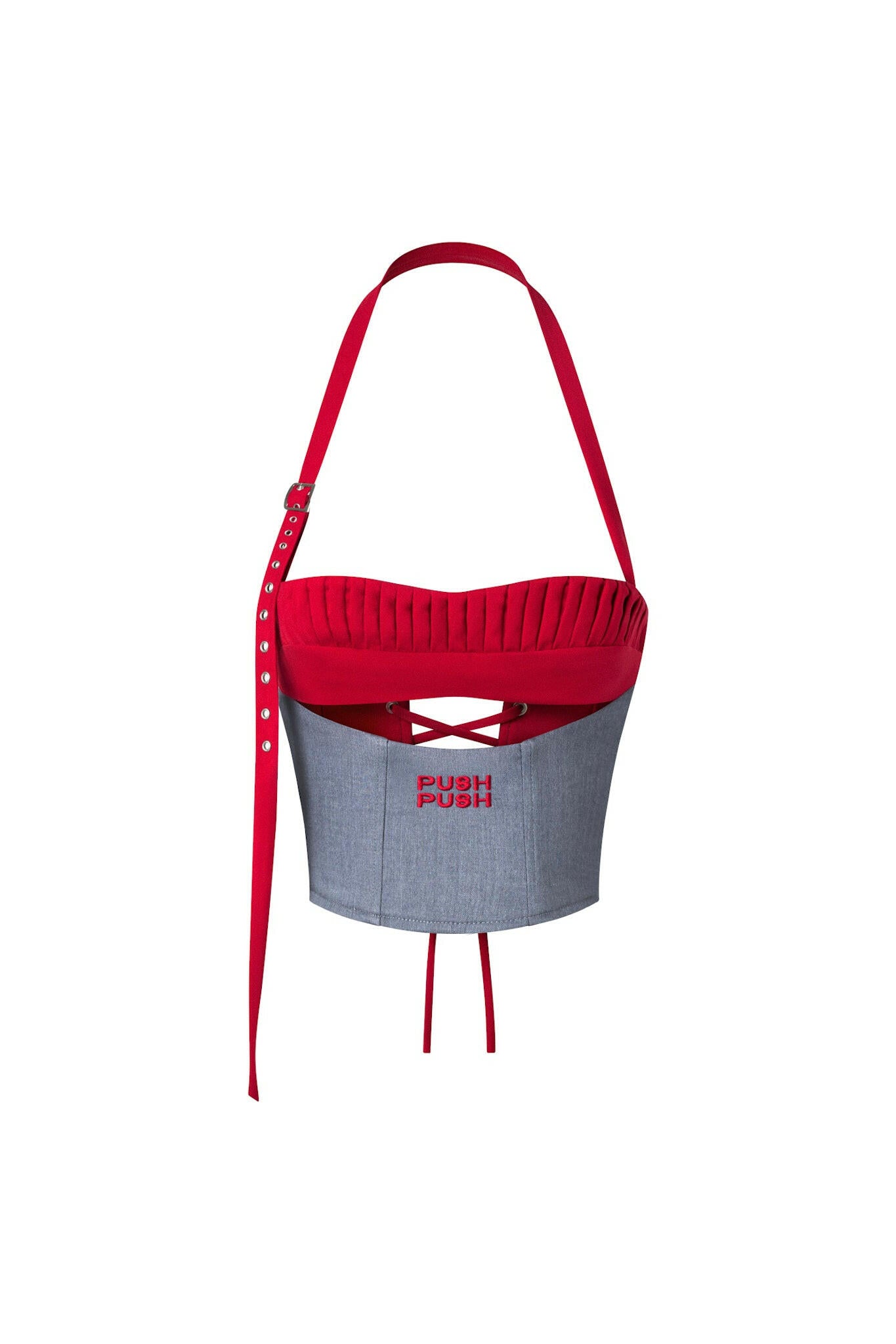 GDC – GREY DRAPED CORSET.