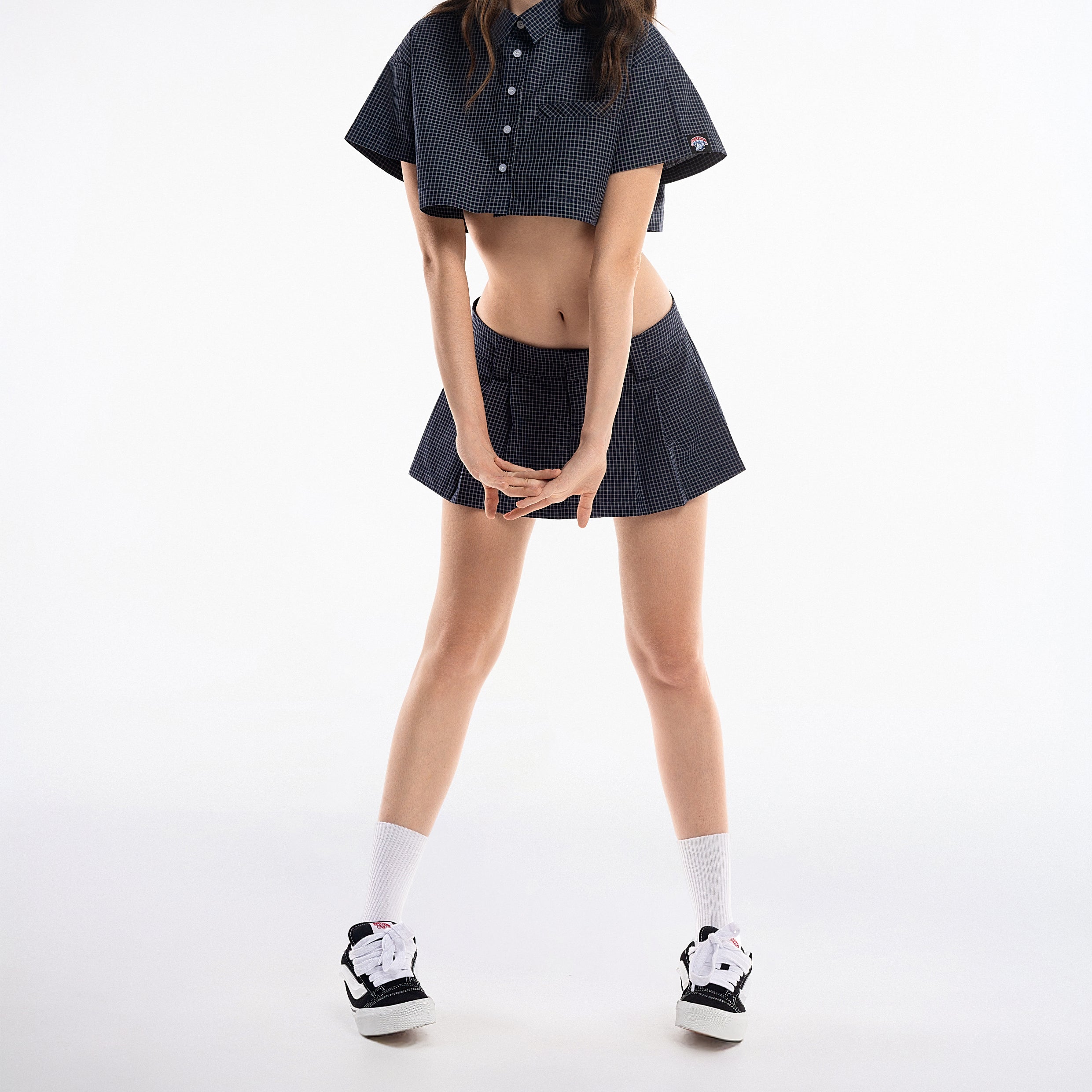 Gingham Crop Shirt - Push Push - Worldwide