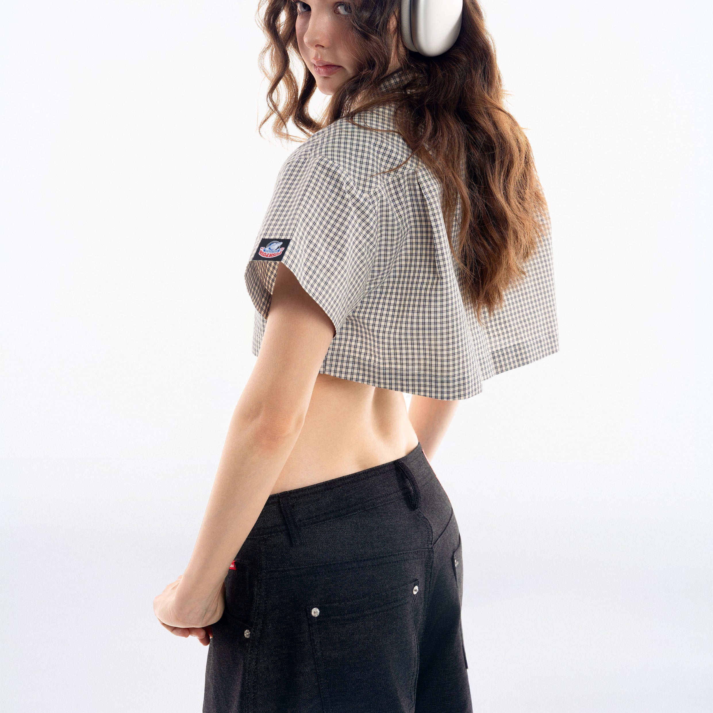Gingham Crop Shirt - Push Push - Worldwide
