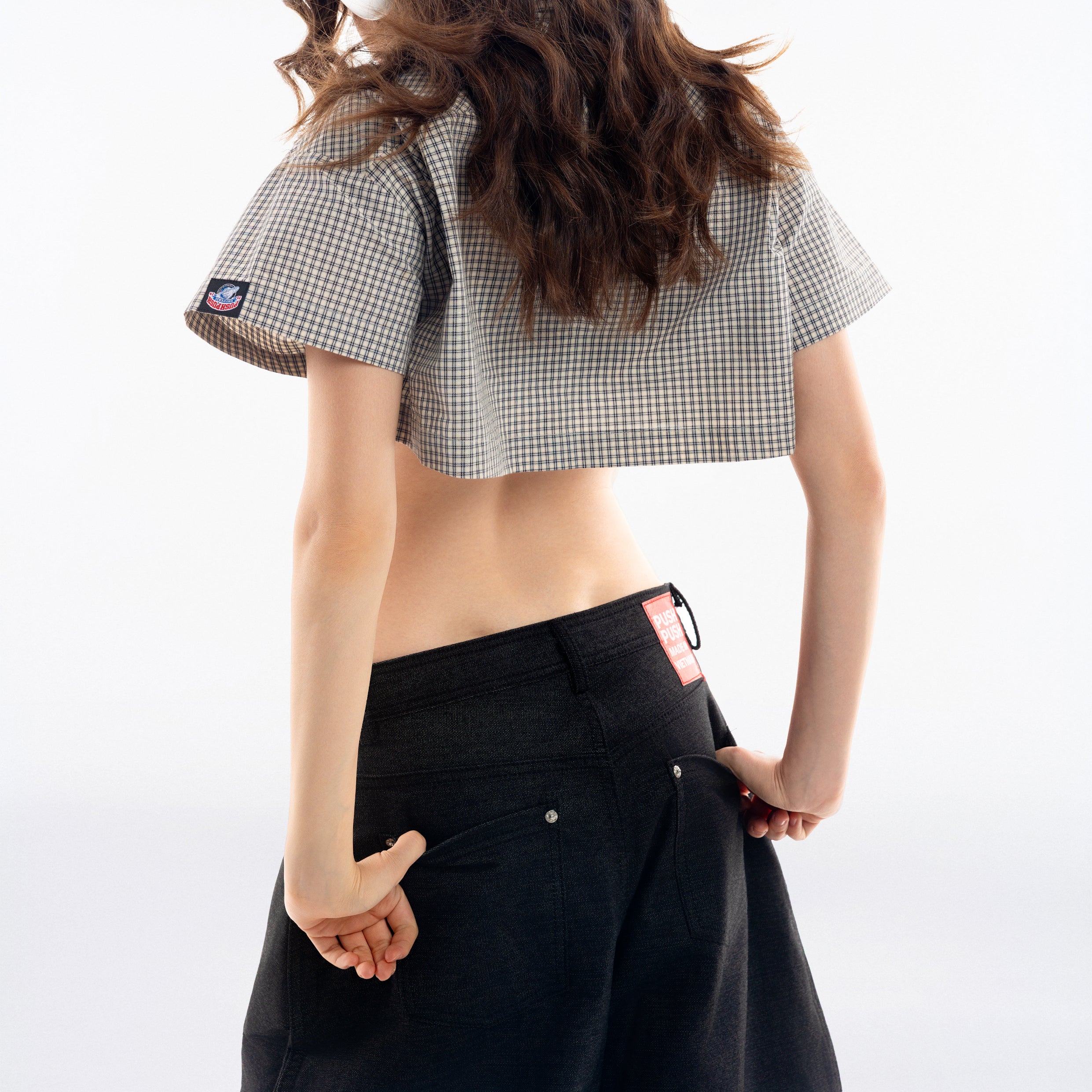 Gingham Crop Shirt - Push Push - Worldwide
