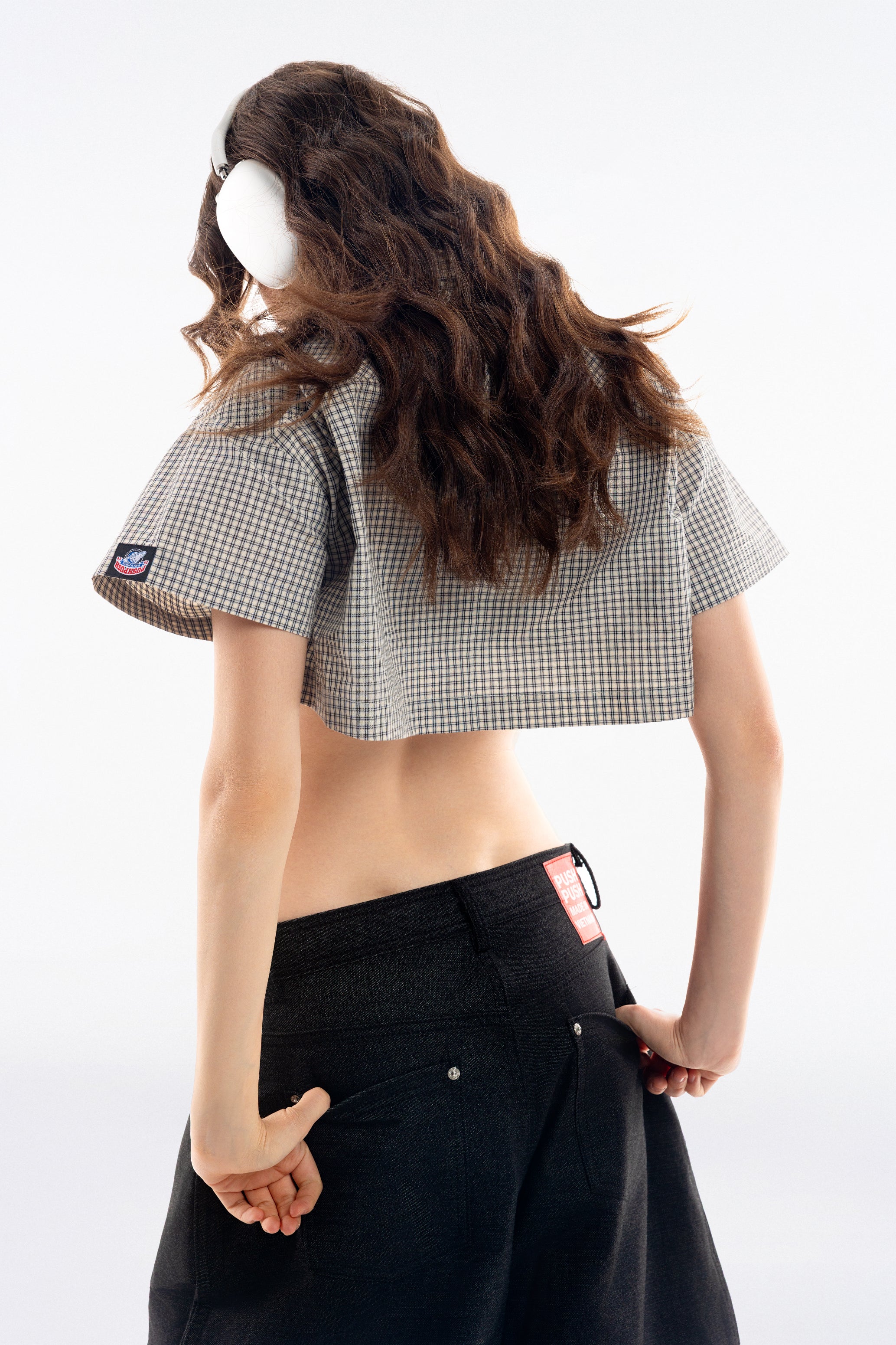 Gingham Crop Shirt - Push Push - Worldwide