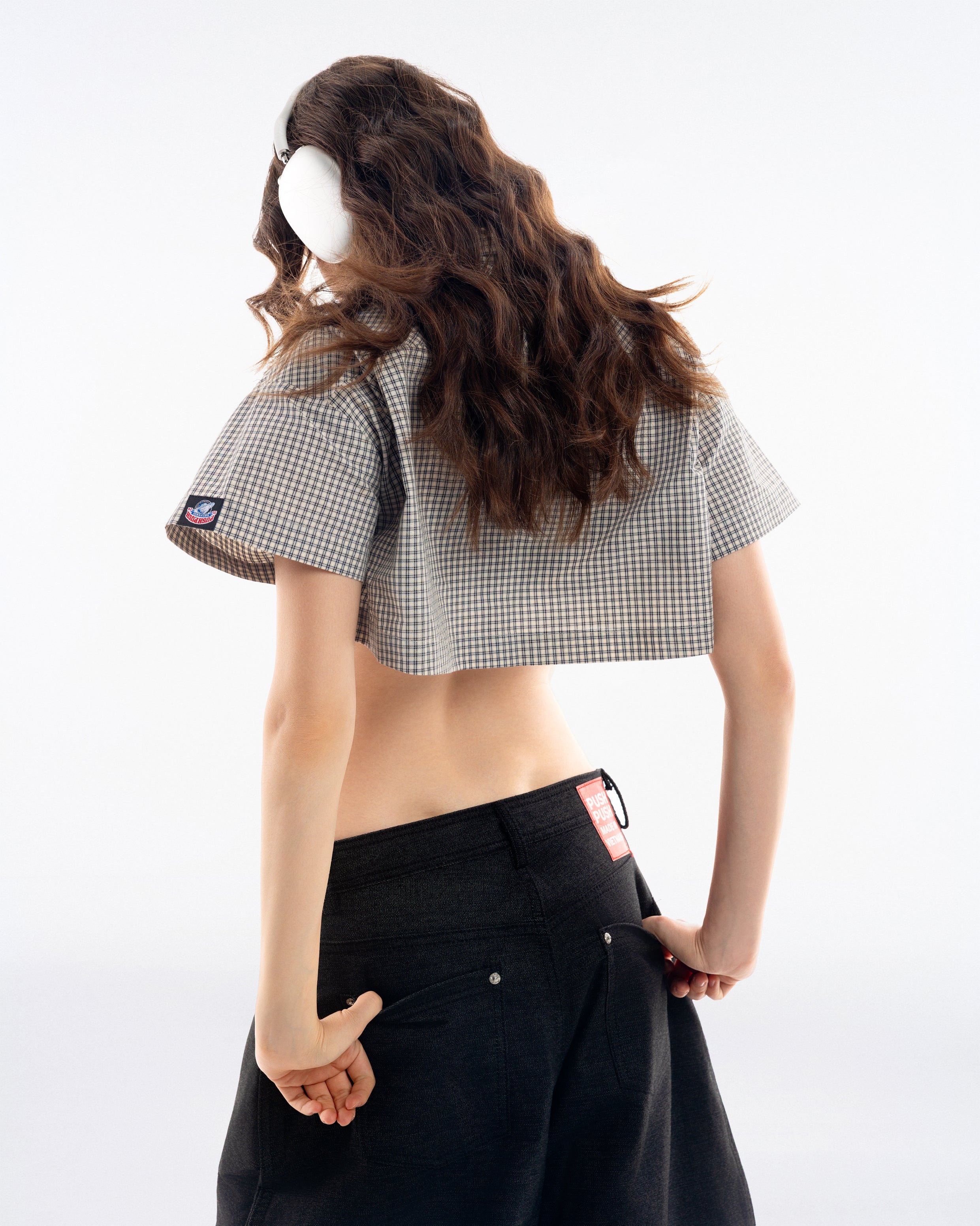 Gingham Crop Shirt - Push Push - Worldwide