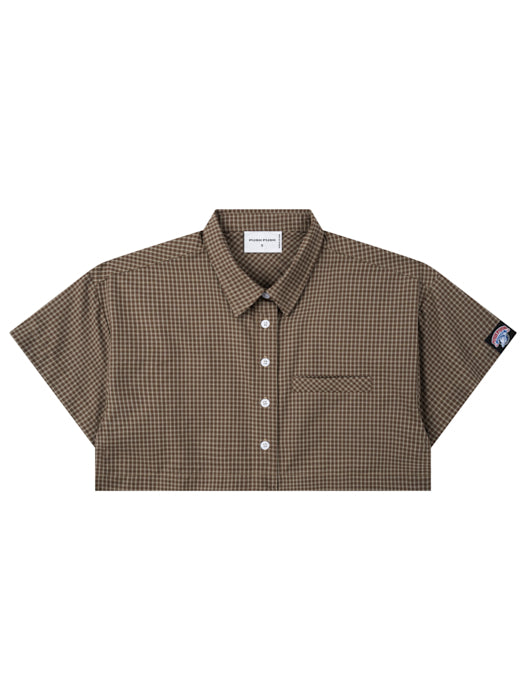 Gingham Crop Shirt - Push Push - Worldwide