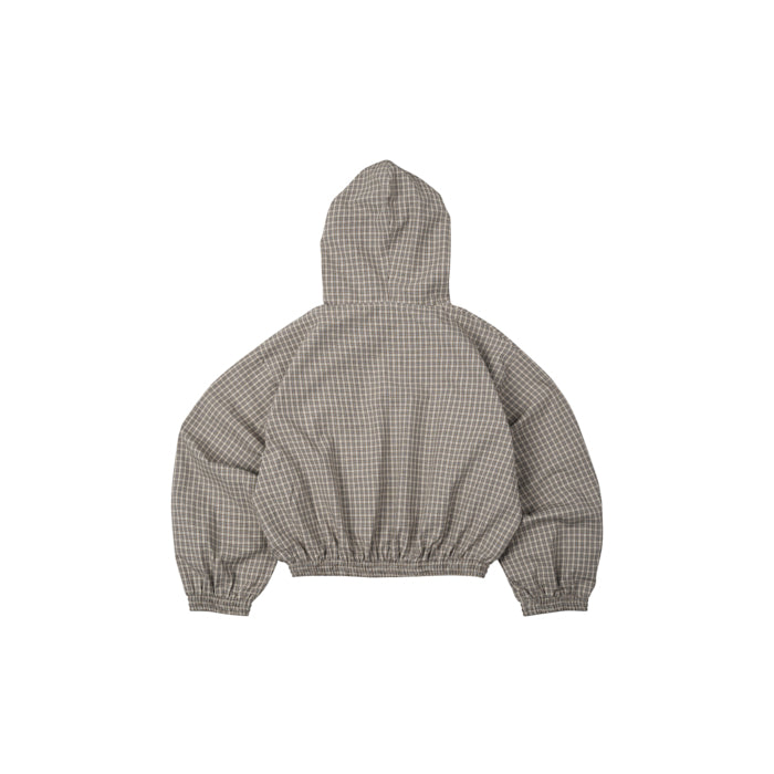 Gingham Half-Zip Hoodie - Push Push - Worldwide
