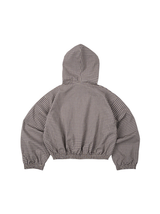 Gingham Half-Zip Hoodie - Push Push - Worldwide