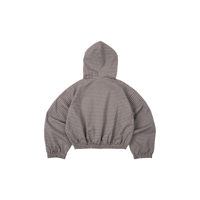 Gingham Half-Zip Hoodie - Push Push - Worldwide