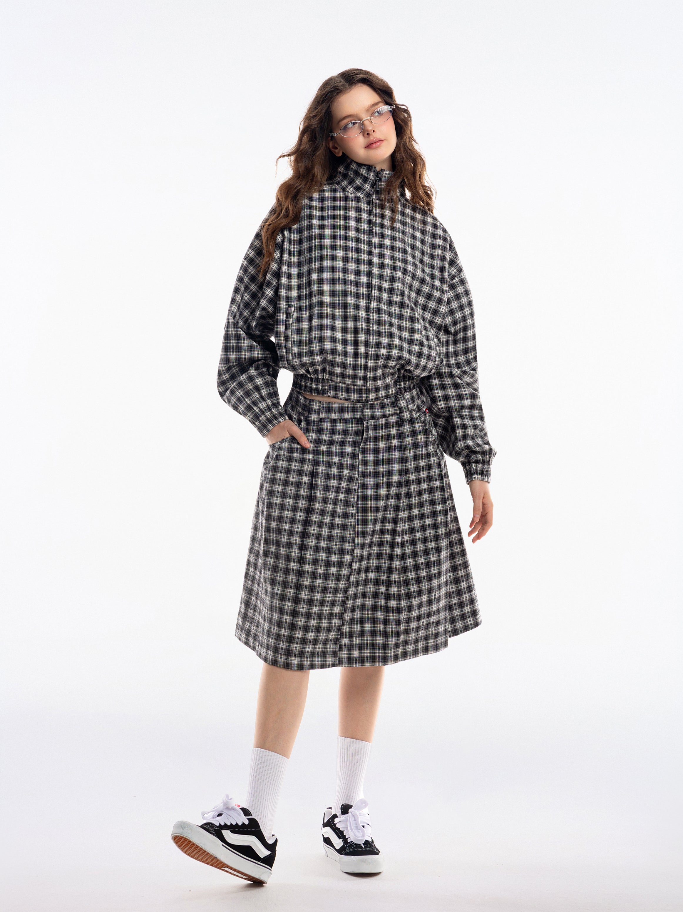 Gingham Midi Skirt - Push Push - Worldwide