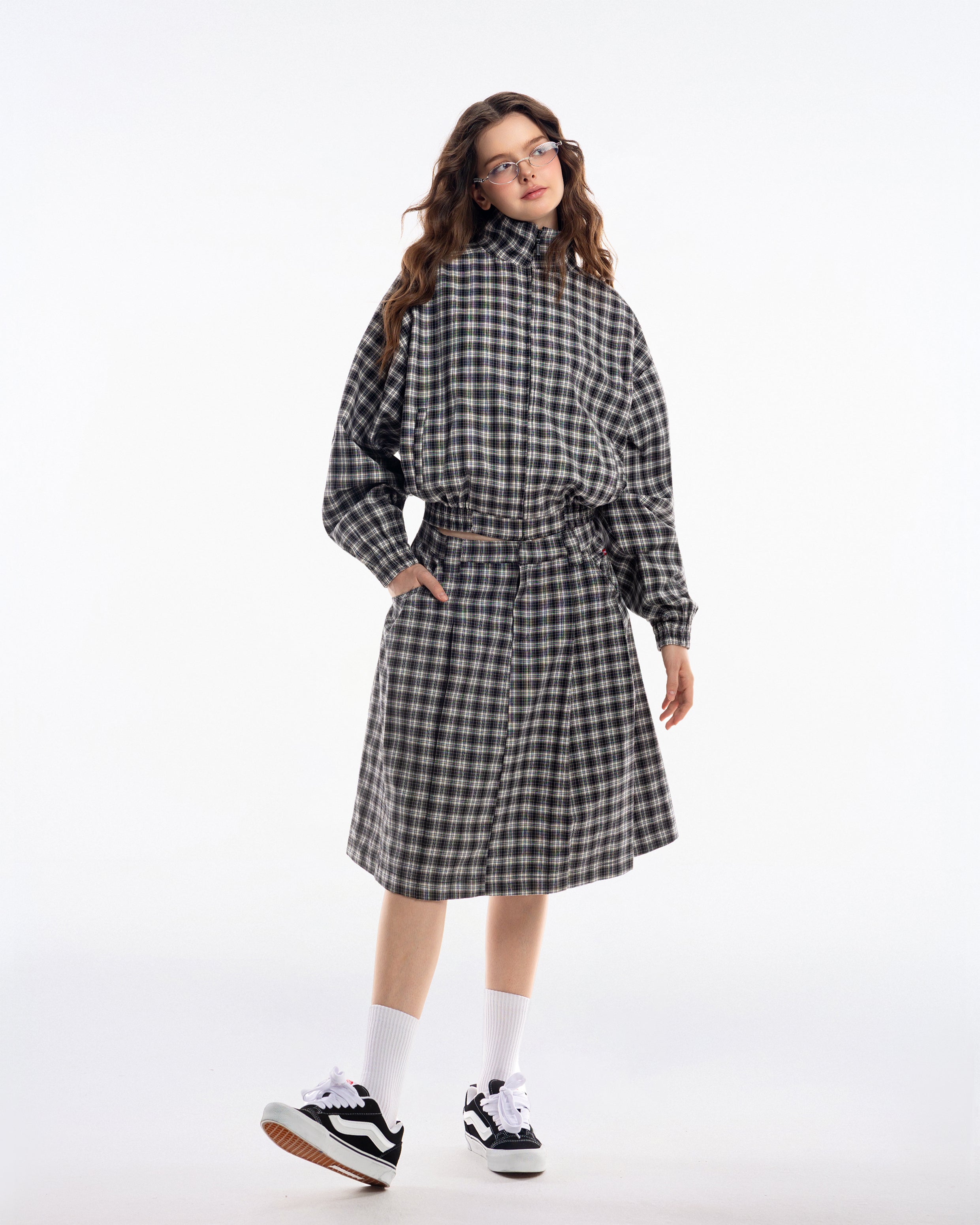 Gingham Midi Skirt - Push Push - Worldwide