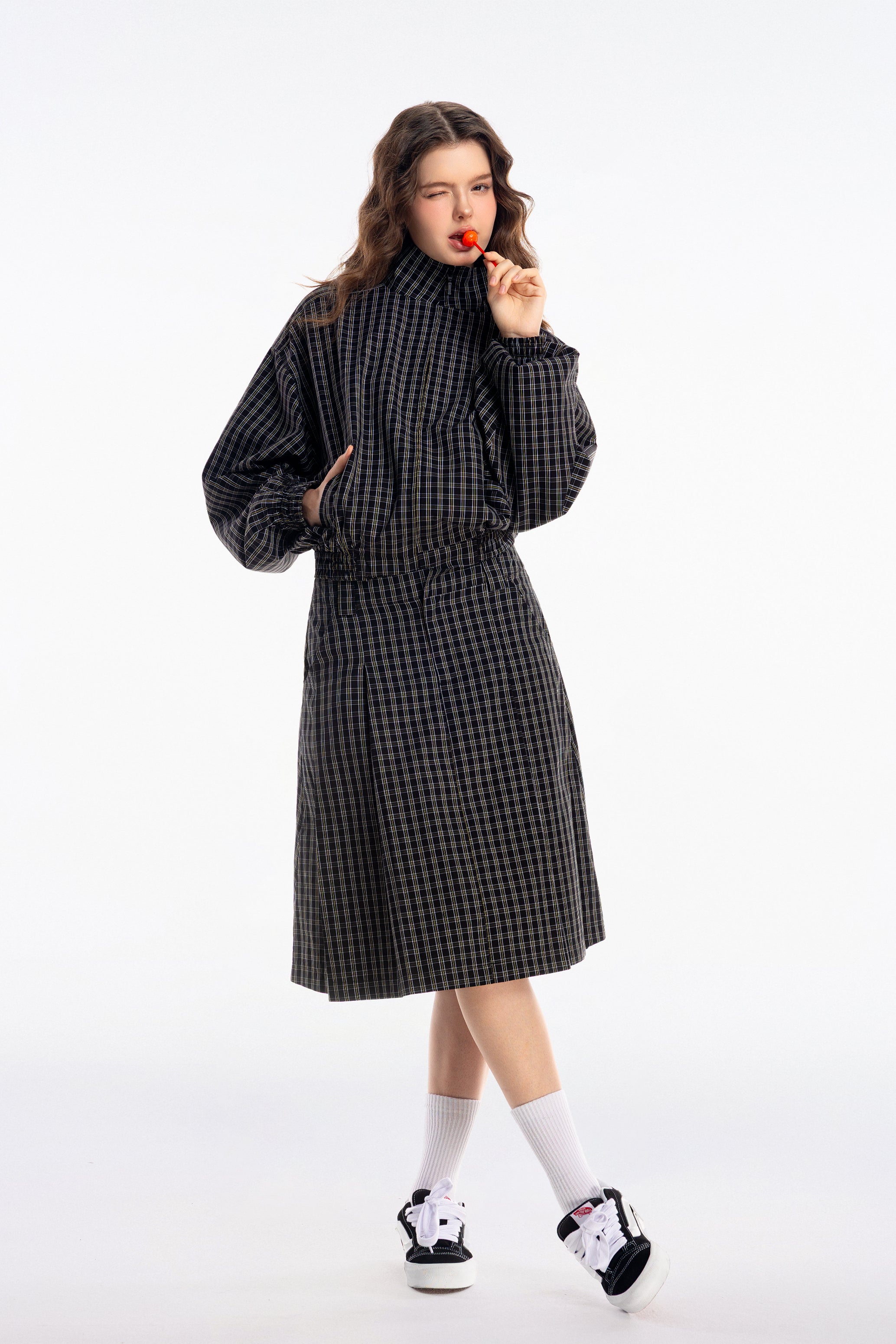 Gingham Midi Skirt - Push Push - Worldwide