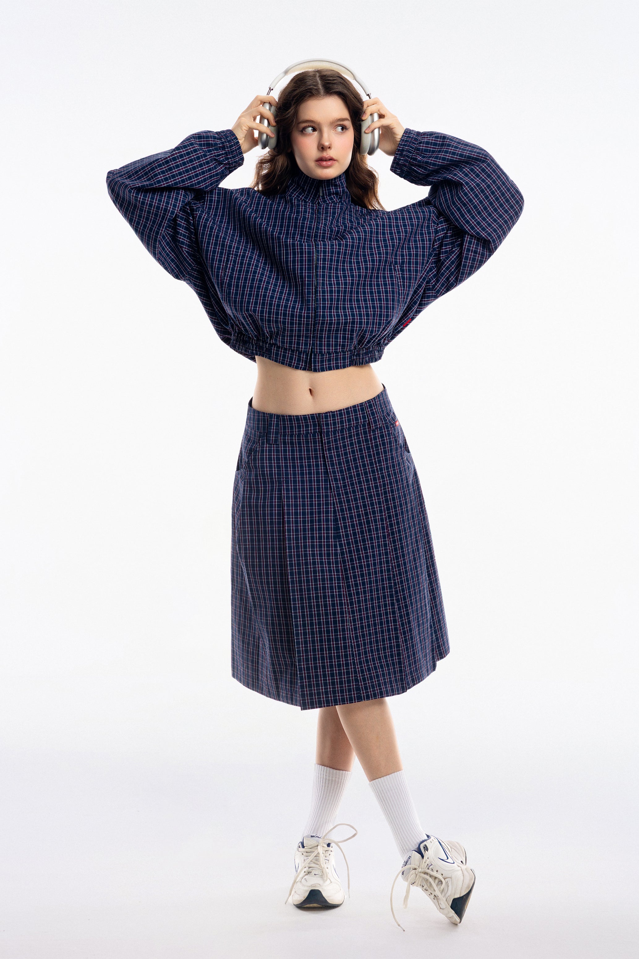 Gingham Midi Skirt - Push Push - Worldwide