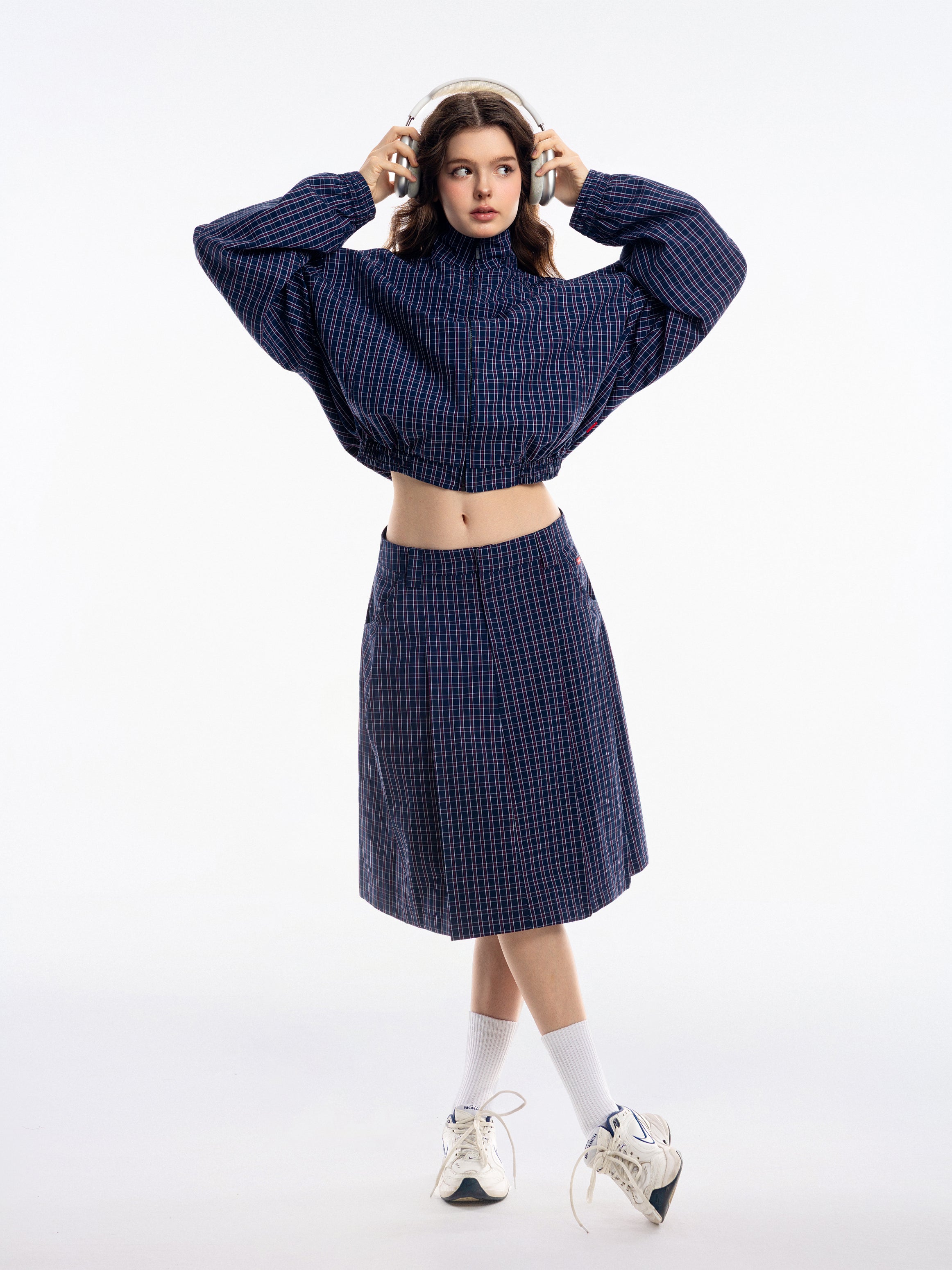 Gingham Midi Skirt - Push Push - Worldwide