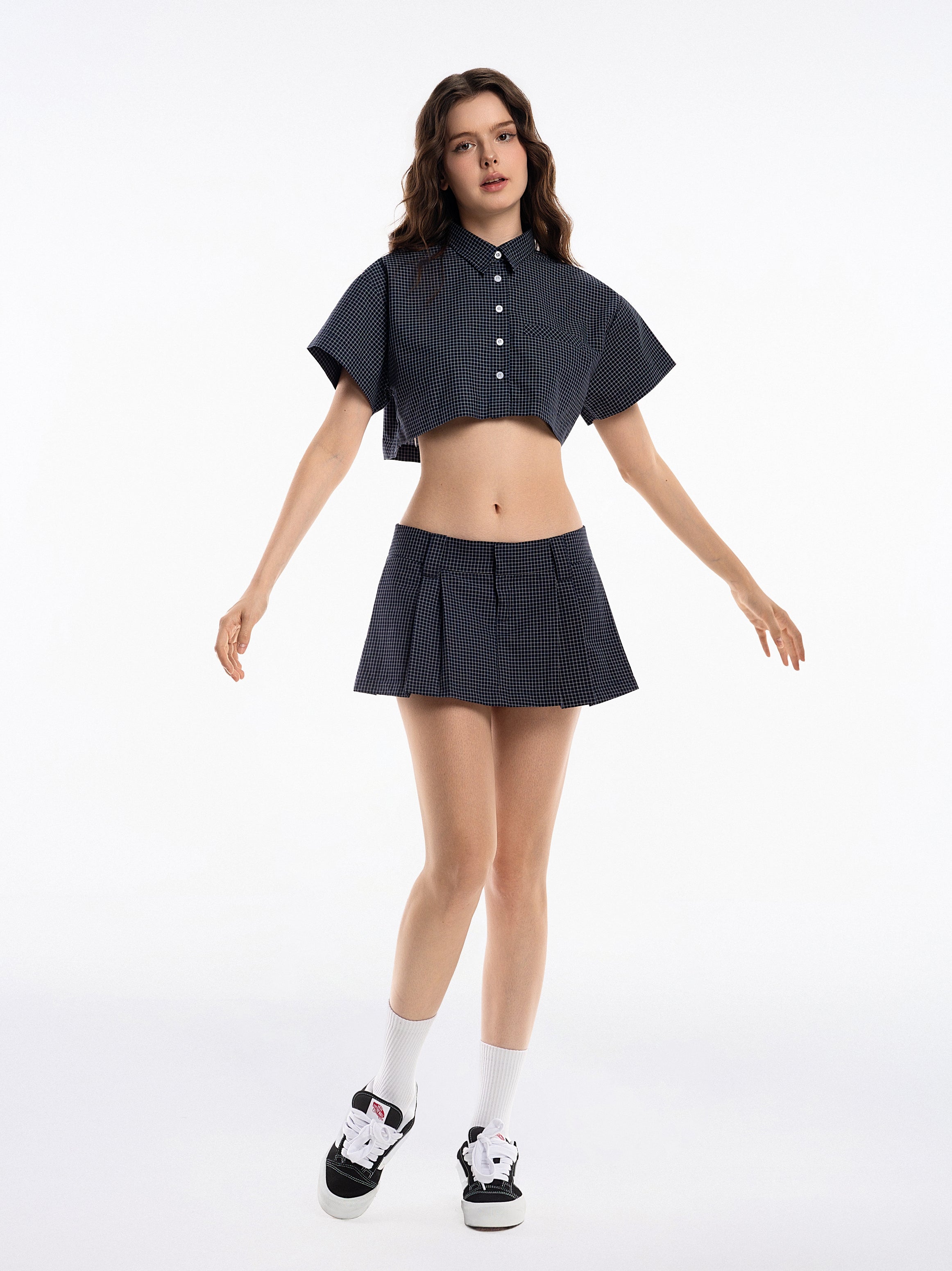 Gingham Mini Skirt - Push Push - Worldwide