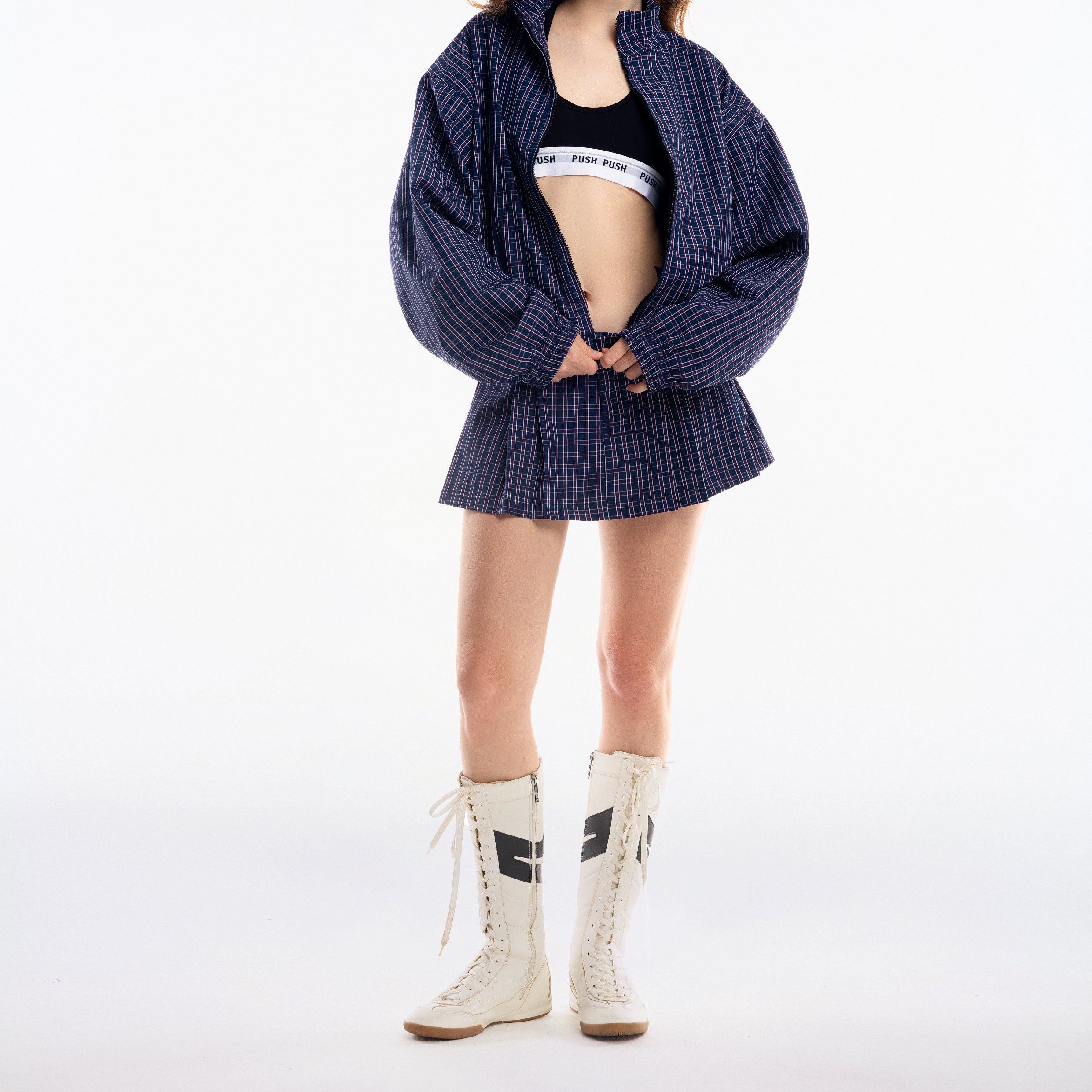 Gingham Mini Skirt - Push Push - Worldwide