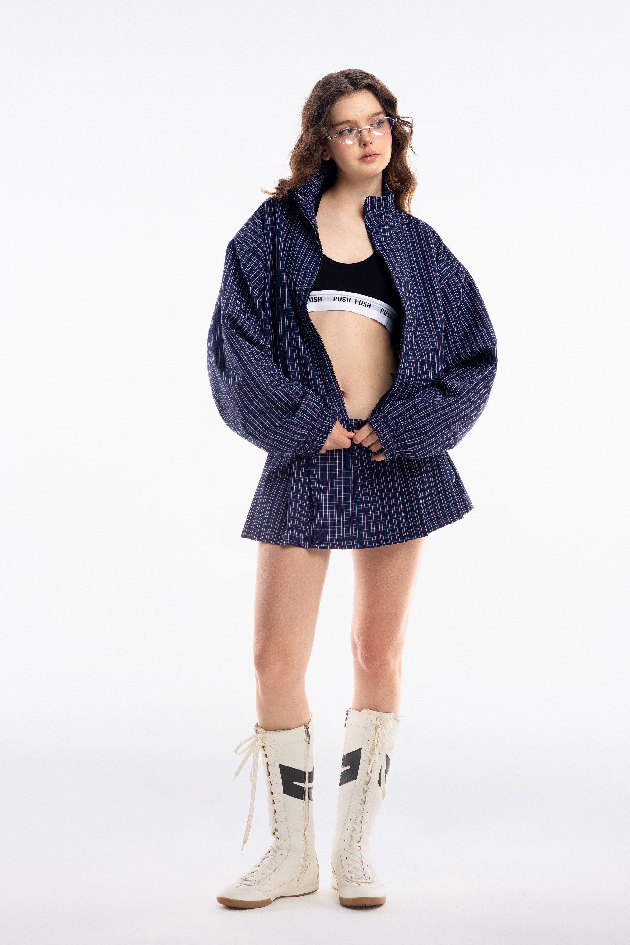 Gingham Mini Skirt - Push Push - Worldwide
