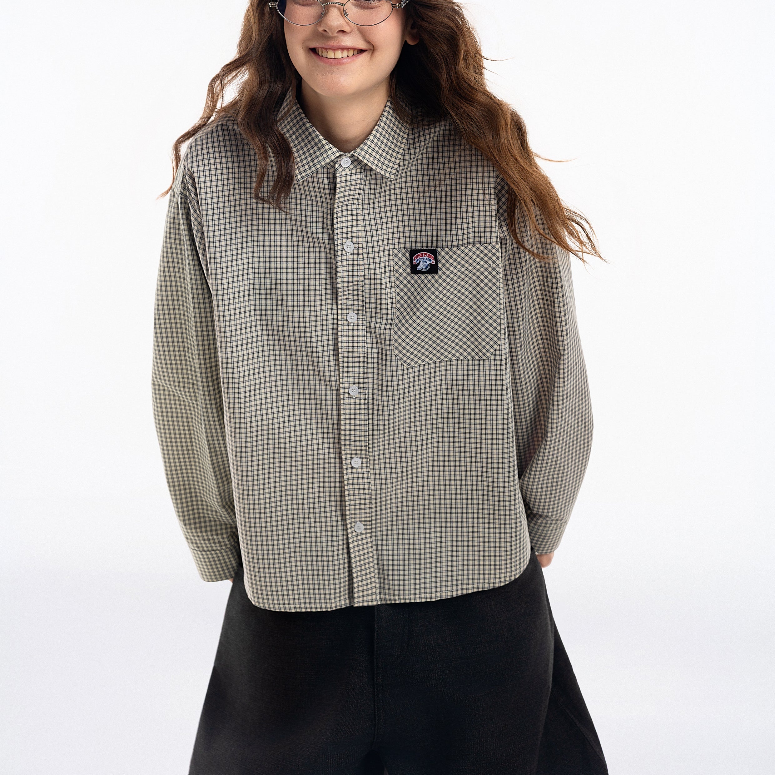 Gingham Oversize Shirt - Push Push - Worldwide