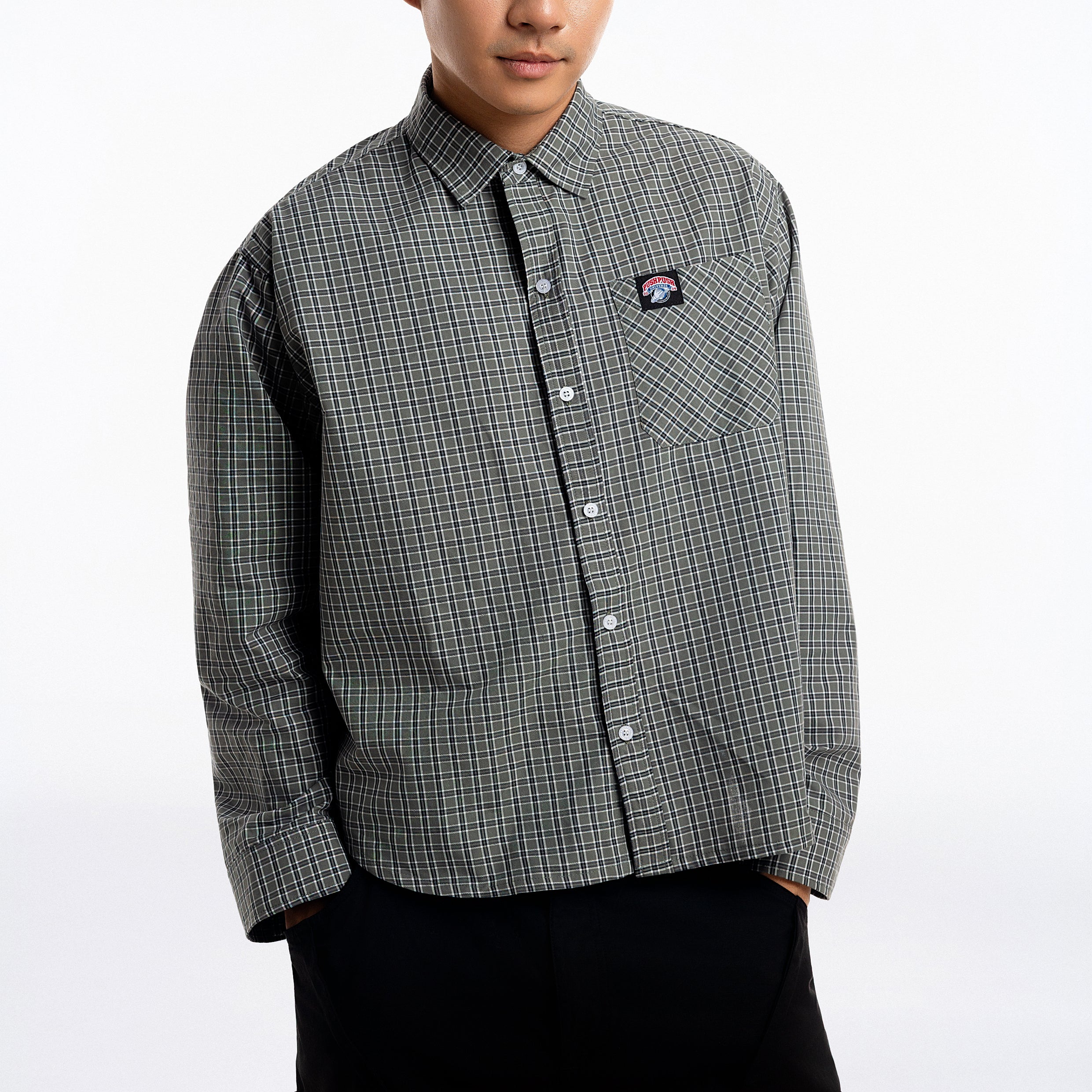 Gingham Oversize Shirt - Push Push - Worldwide