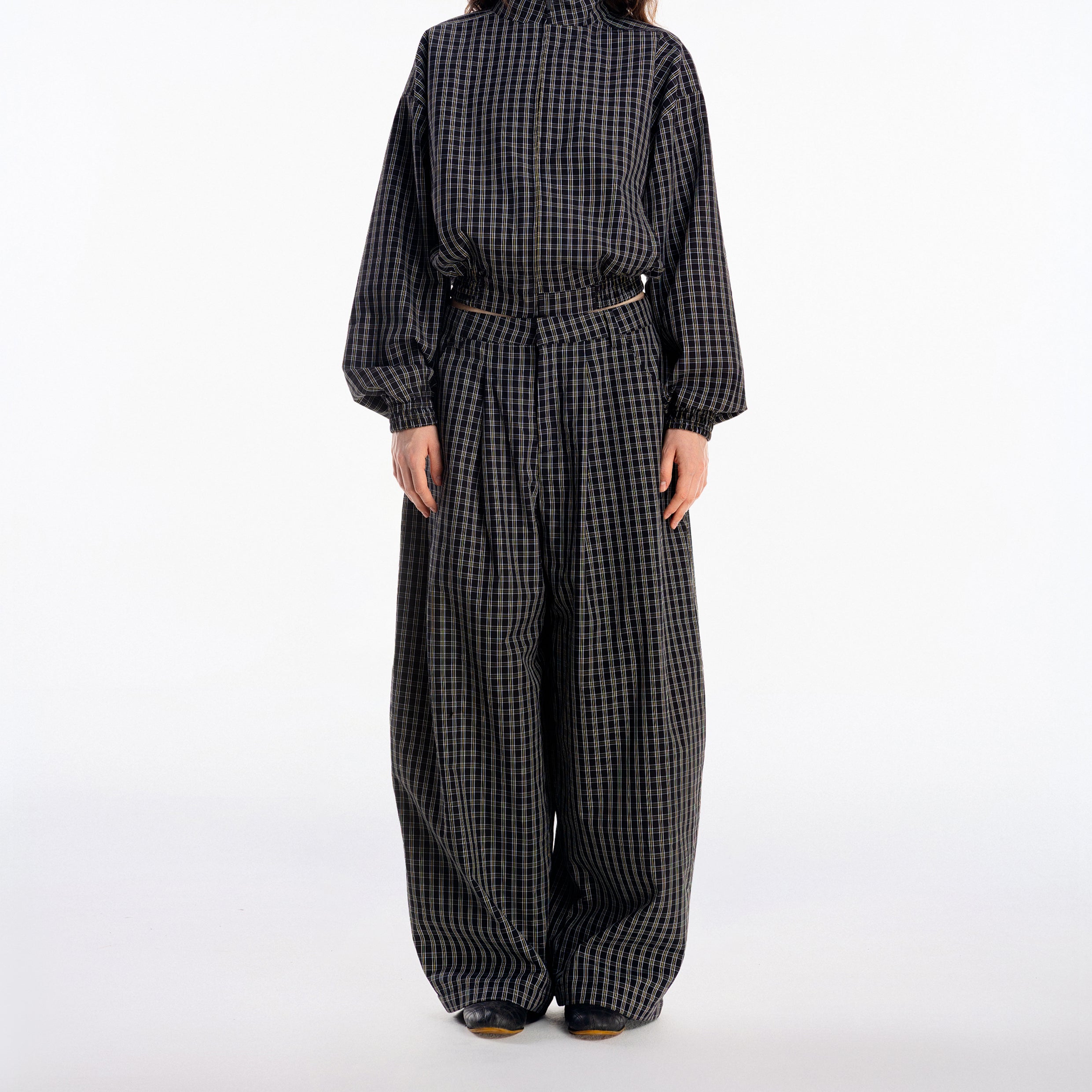 Gingham Wide Pants - Push Push - Worldwide