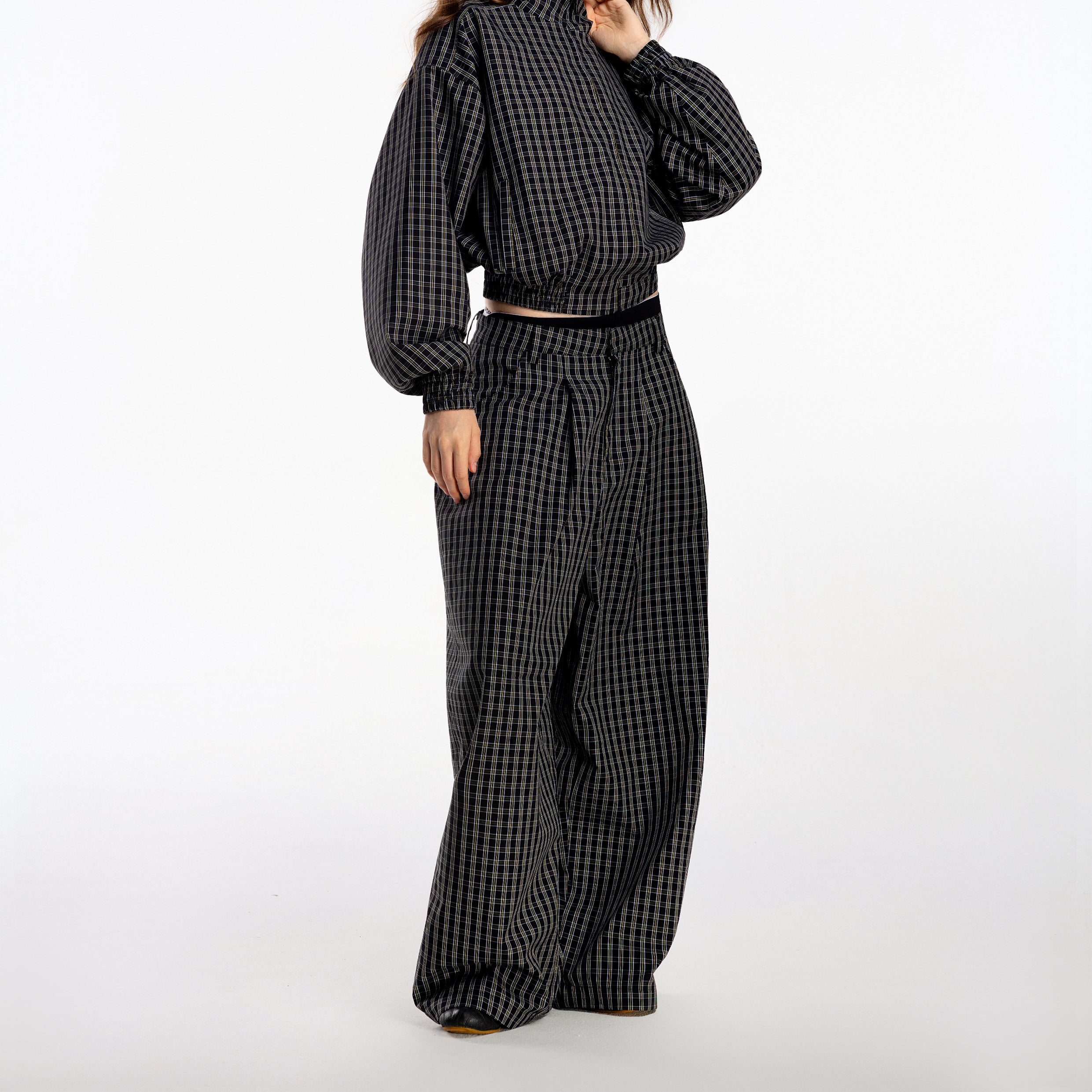 Gingham Wide Pants - Push Push - Worldwide