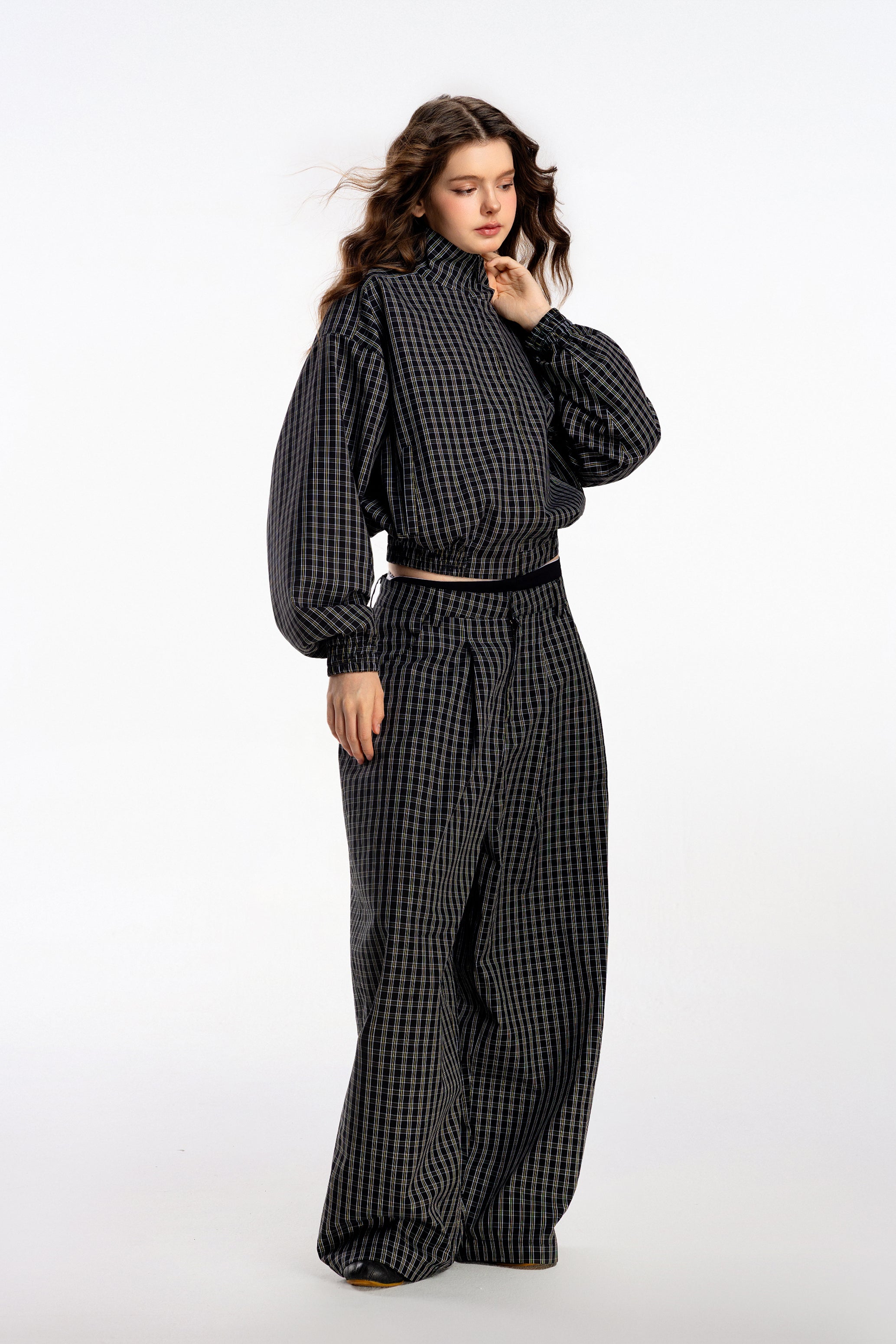 Gingham Wide Pants - Push Push - Worldwide