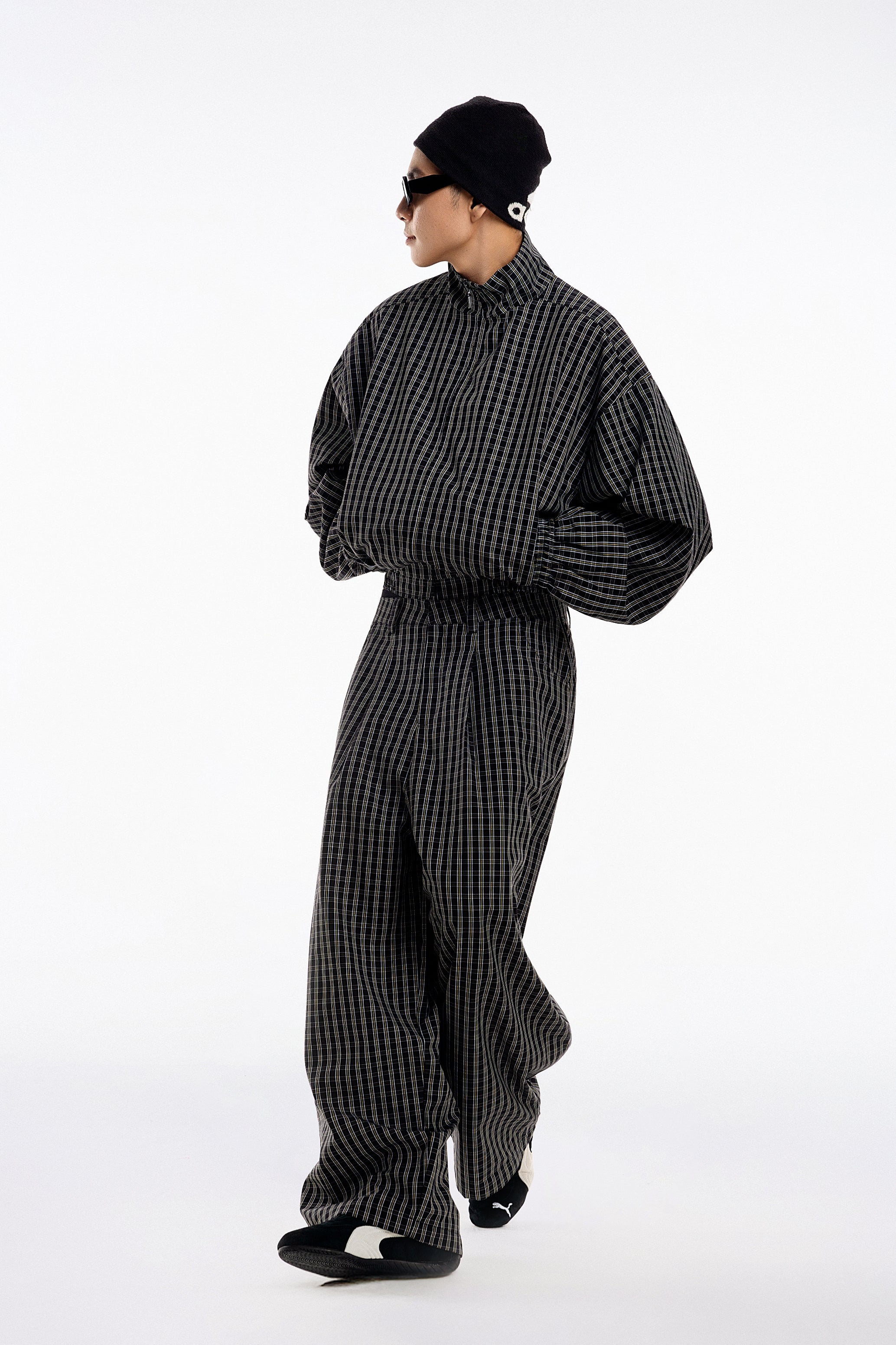 Gingham Wide Pants - Push Push - Worldwide