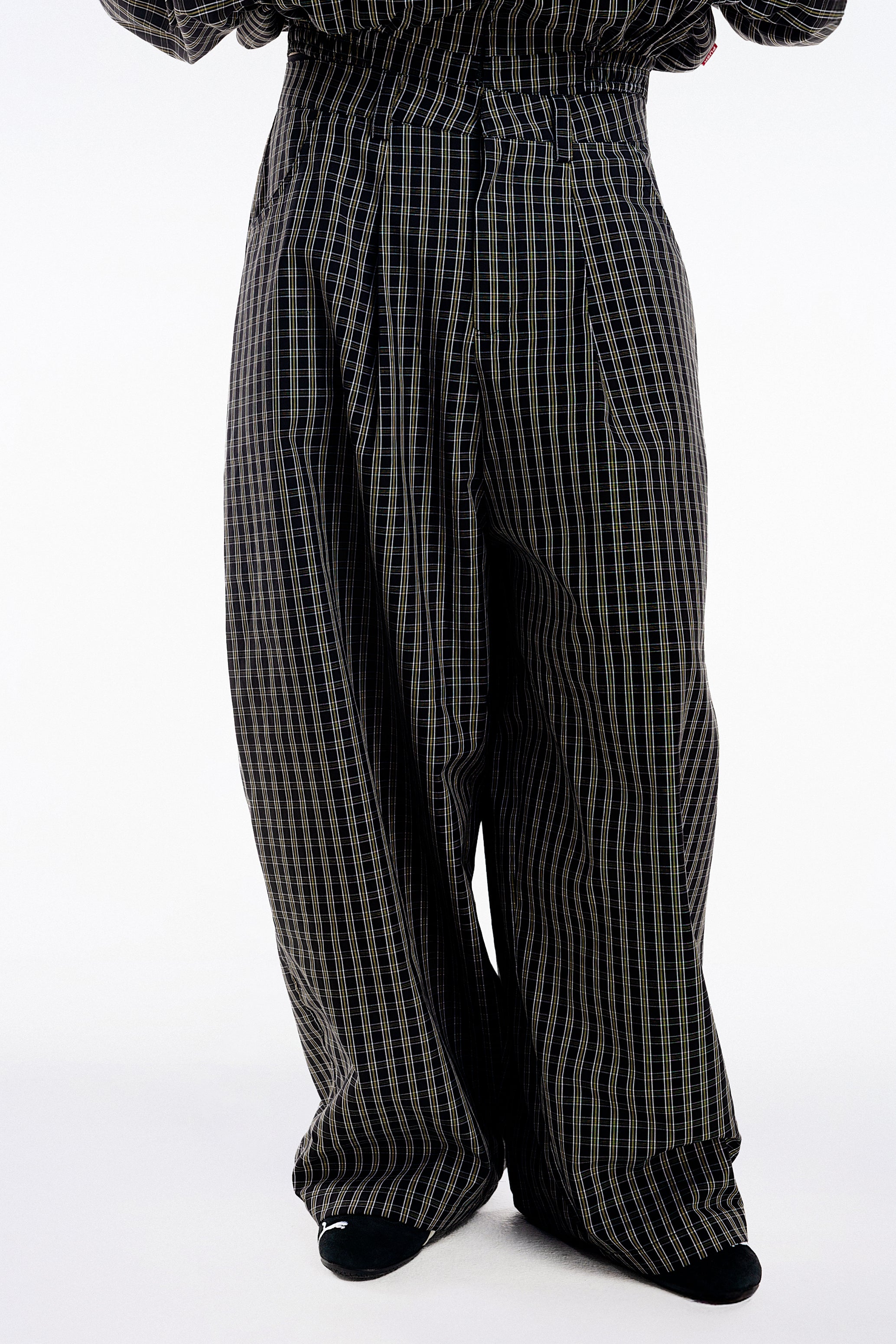 Gingham Wide Pants - Push Push - Worldwide
