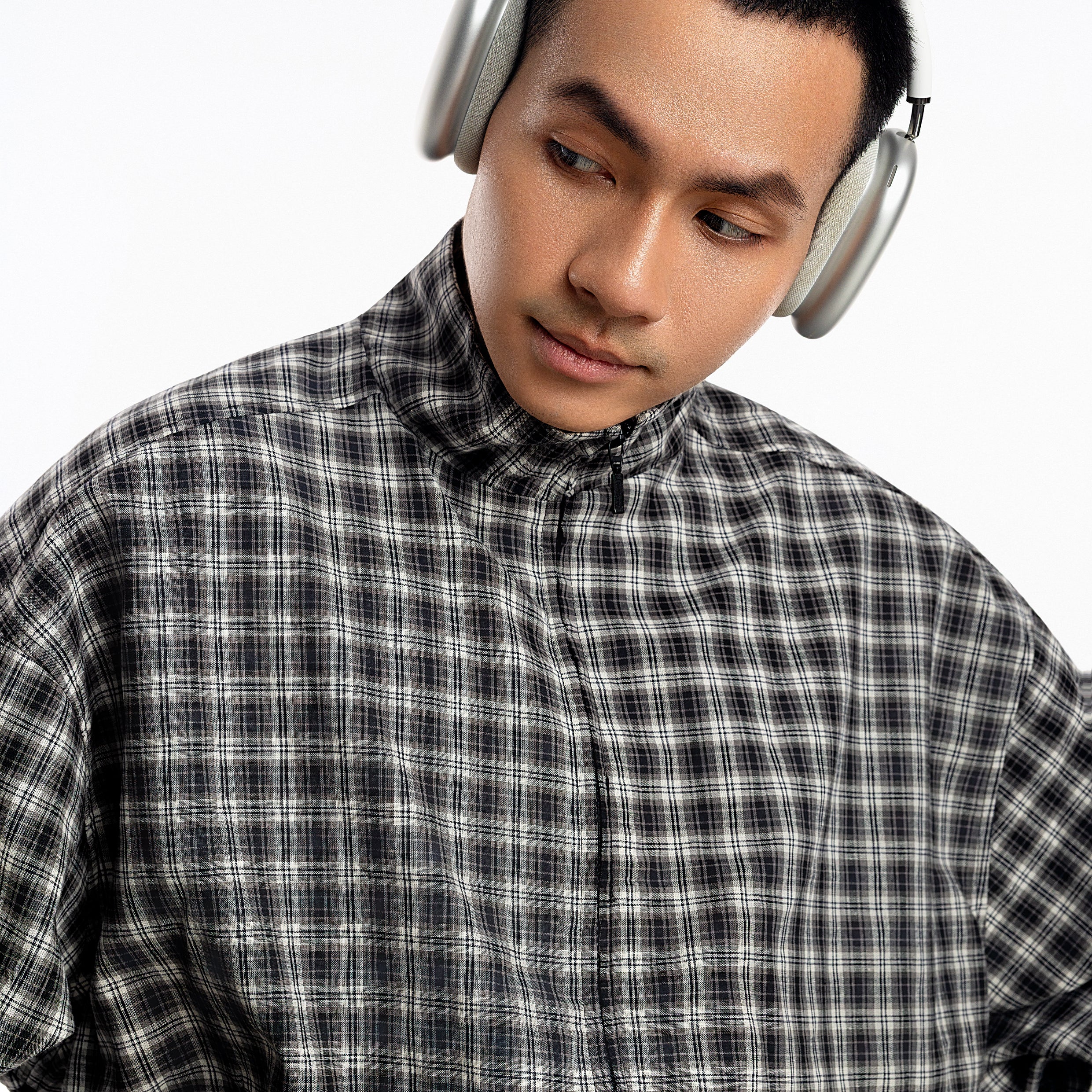 Gingham Zip Jacket - Push Push - Worldwide