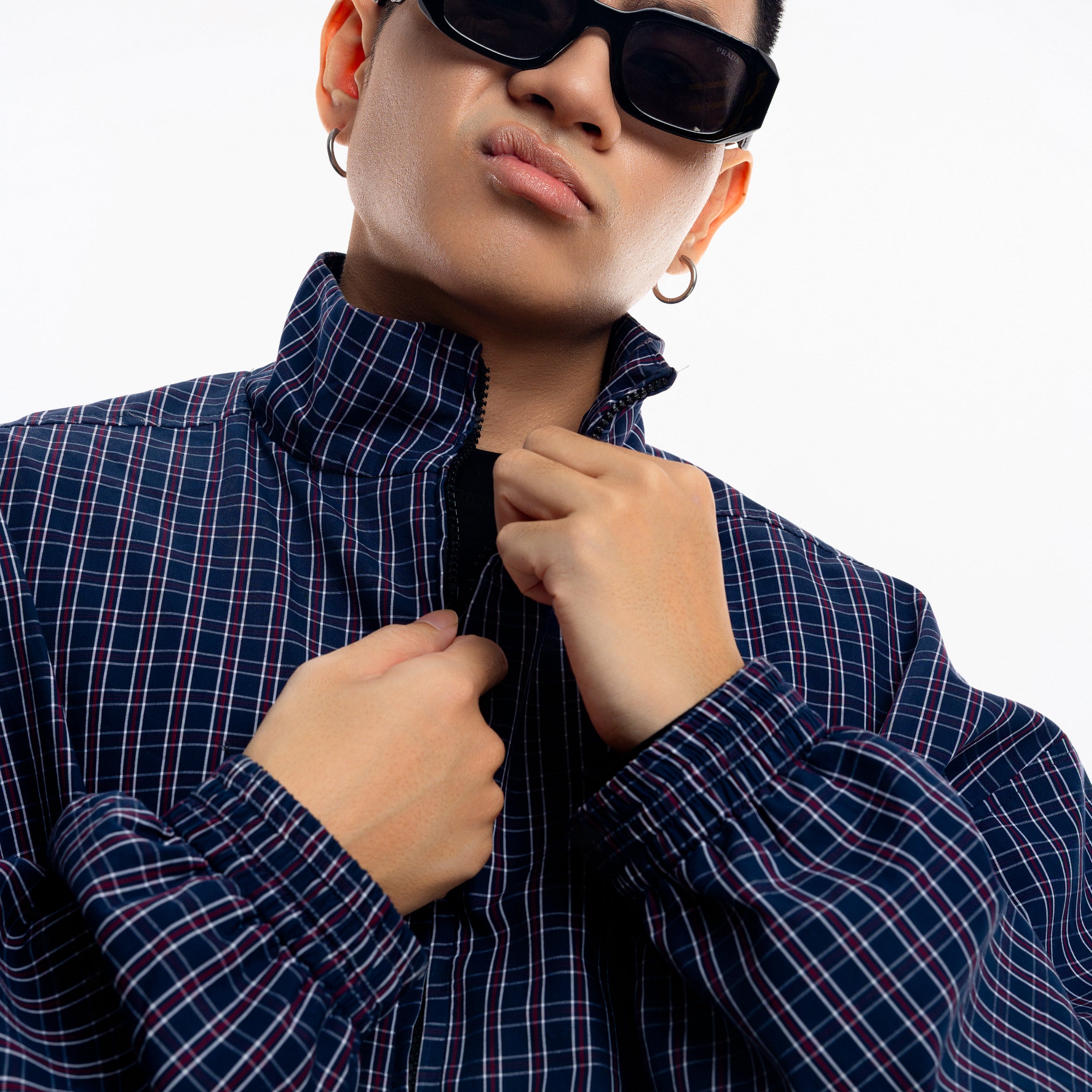 Gingham Zip Jacket - Push Push - Worldwide