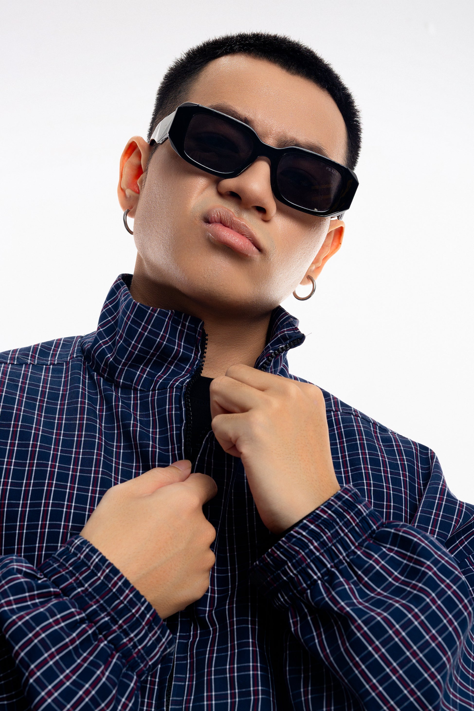 Gingham Zip Jacket - Push Push - Worldwide