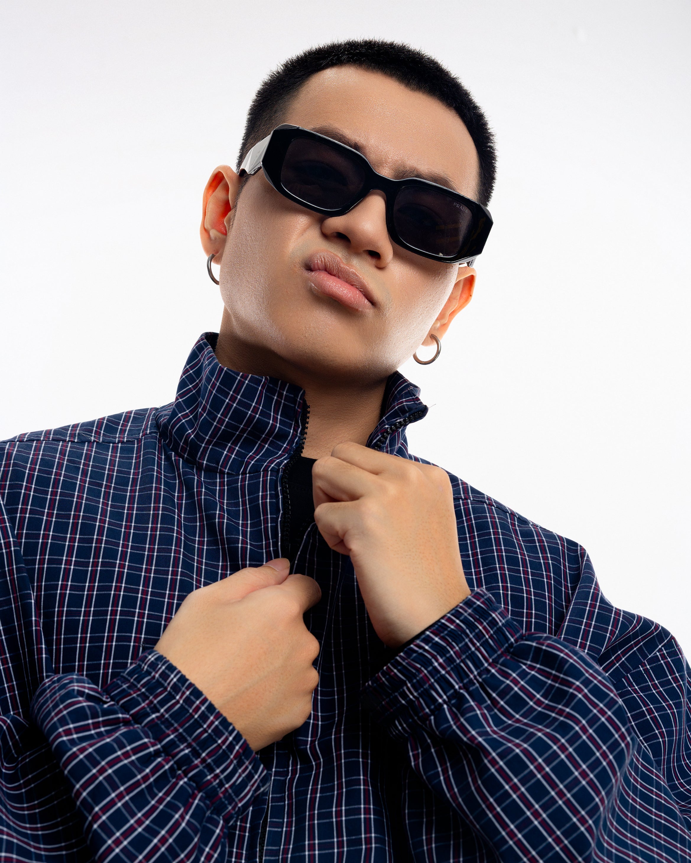 Gingham Zip Jacket - Push Push - Worldwide