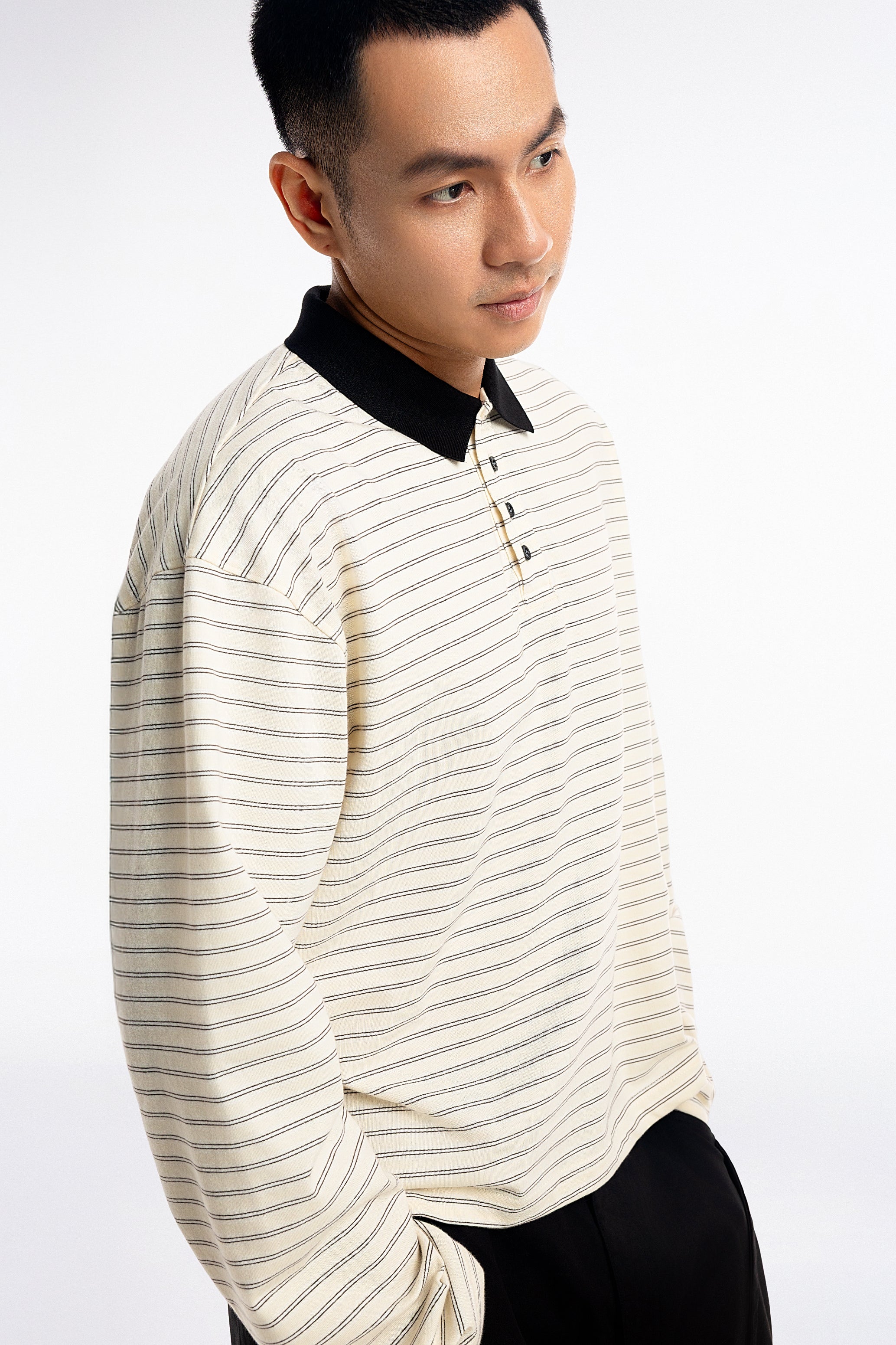 NOA Striped Polo Tee - Push Push - Worldwide