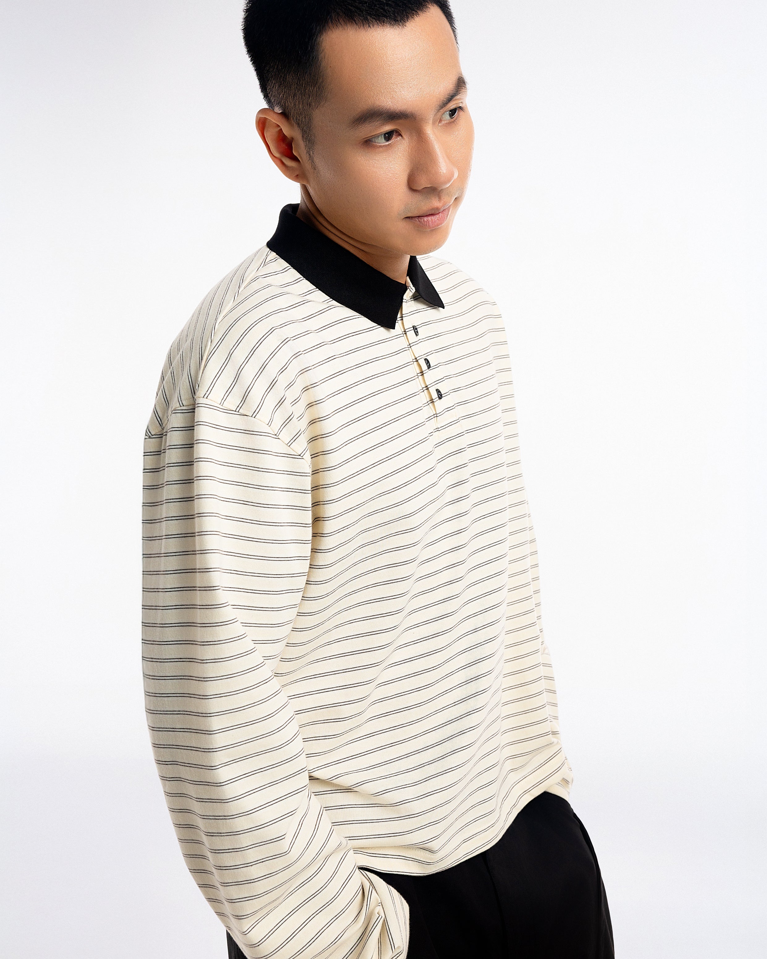 NOA Striped Polo Tee - Push Push - Worldwide