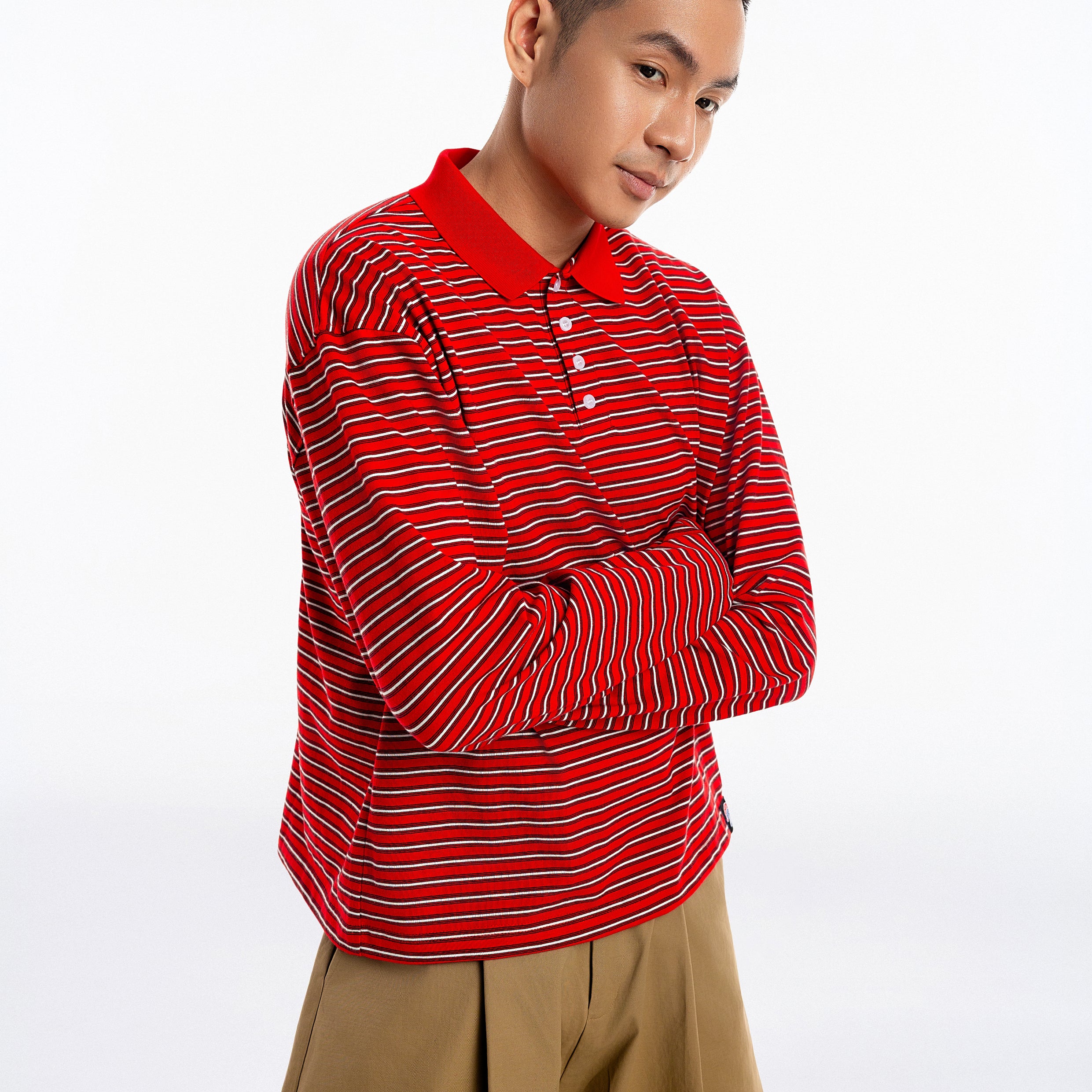 OLLY Striped Polo Tee - Push Push - Worldwide