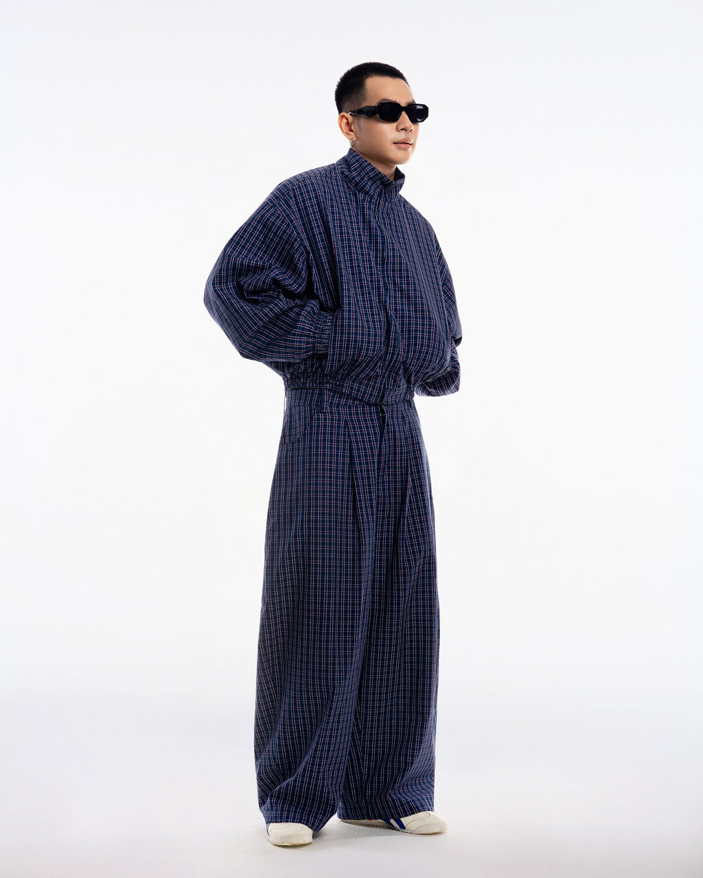 Gingham Uniform Set - Navy - Push Push