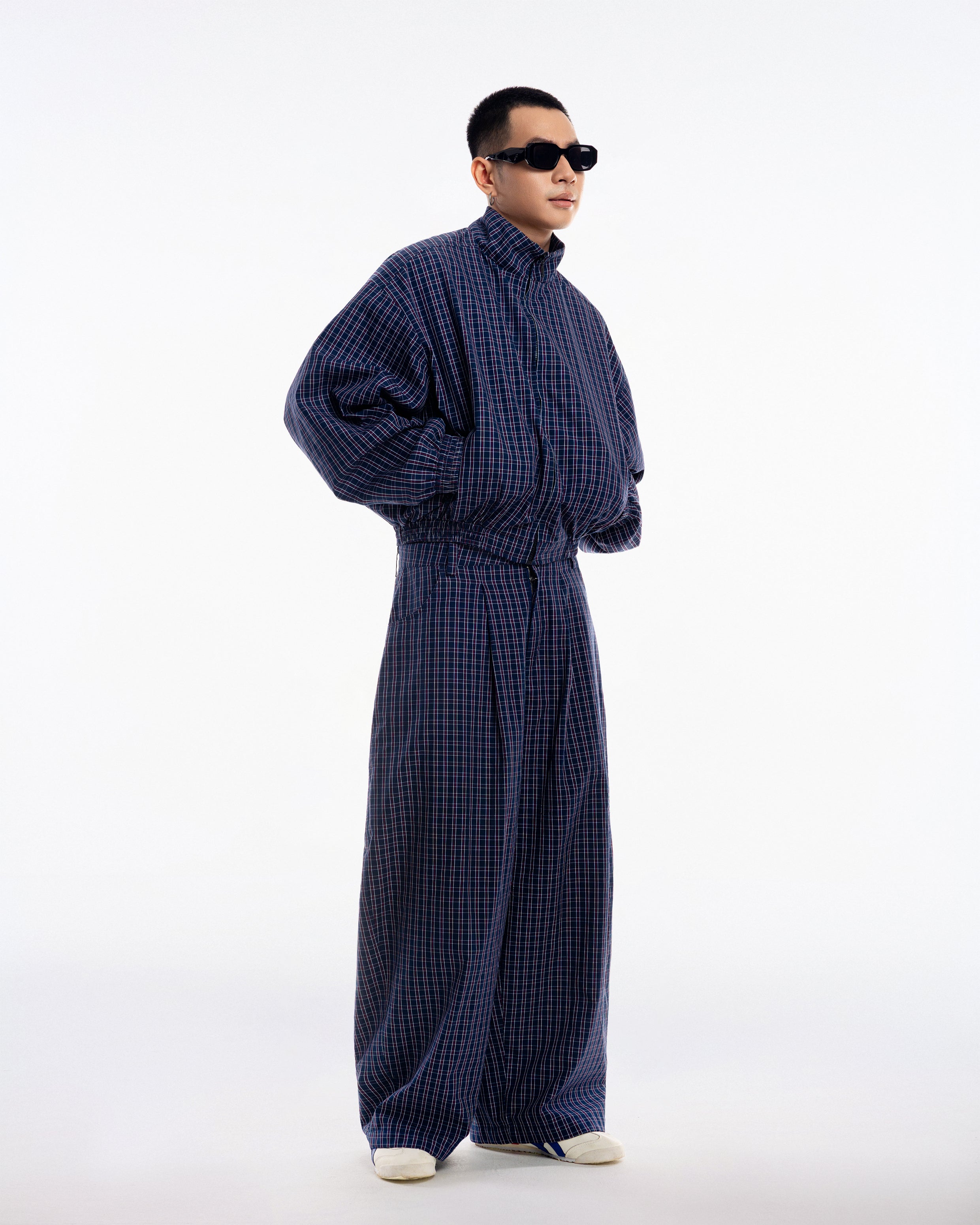Gingham Uniform Set - Navy - Push Push