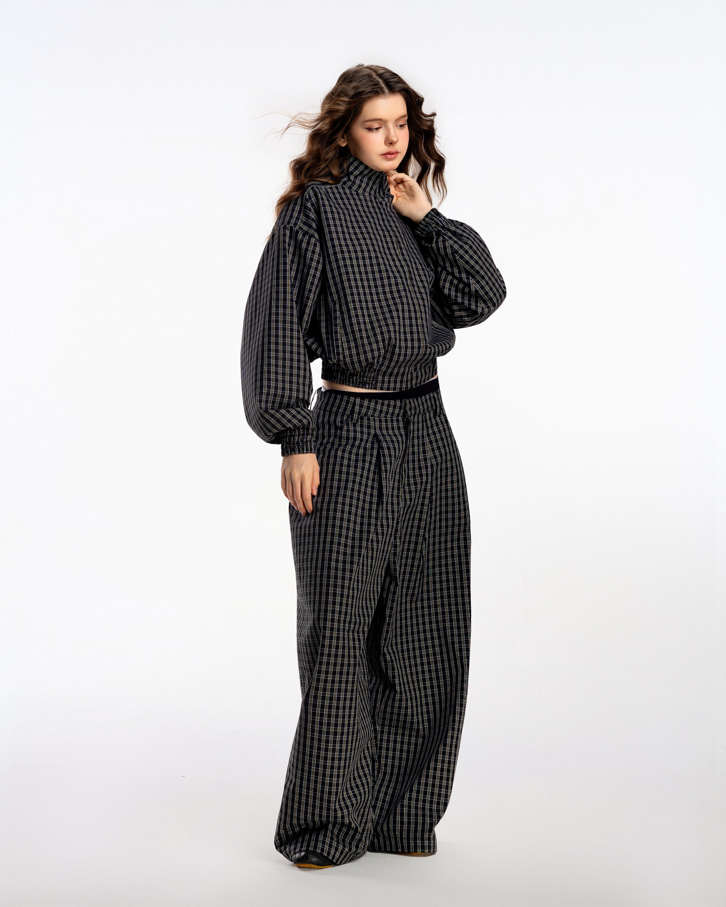 Gingham Uniform Set - Golden Noir - Push Push