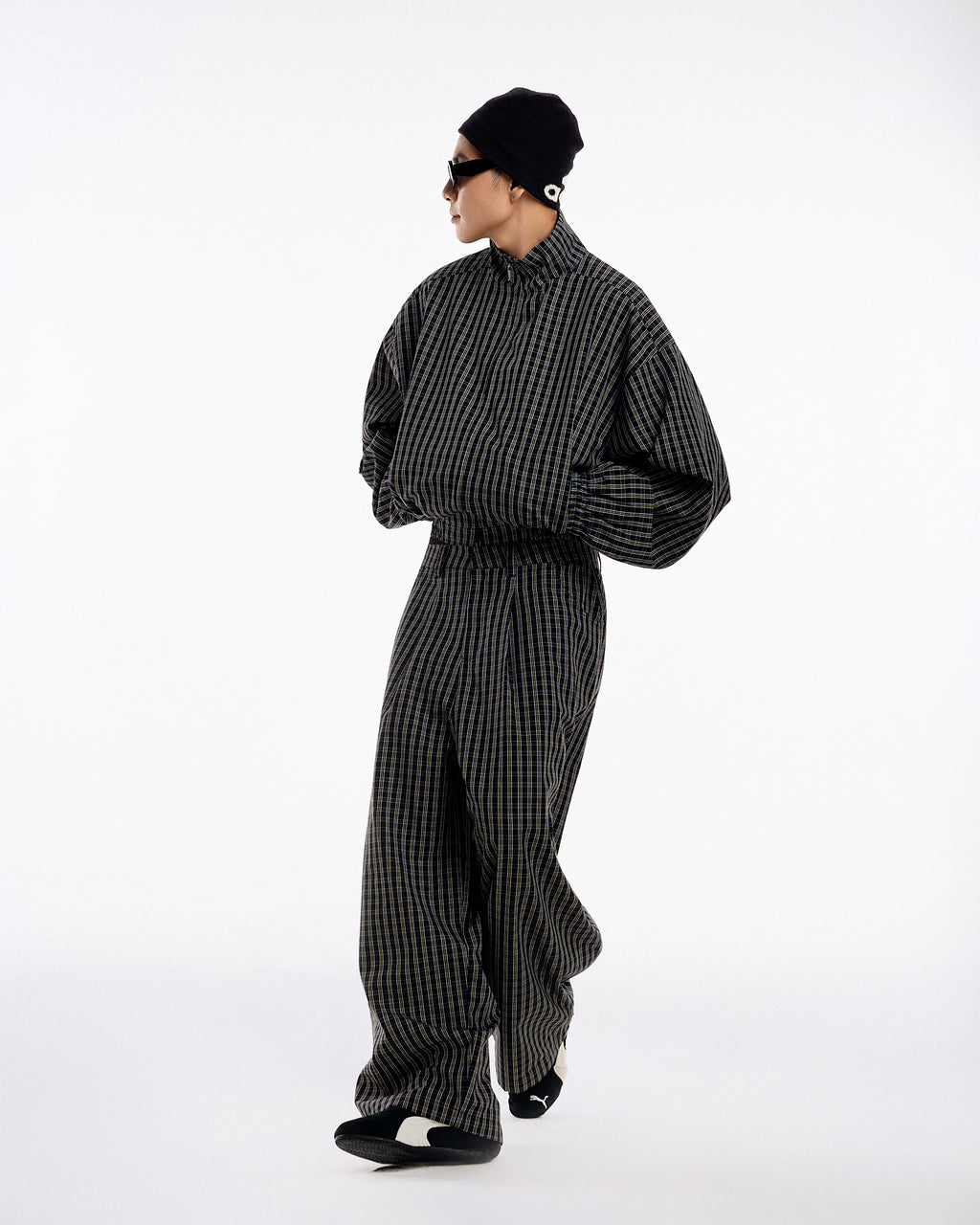 Gingham Uniform Set - Golden Noir - Push Push