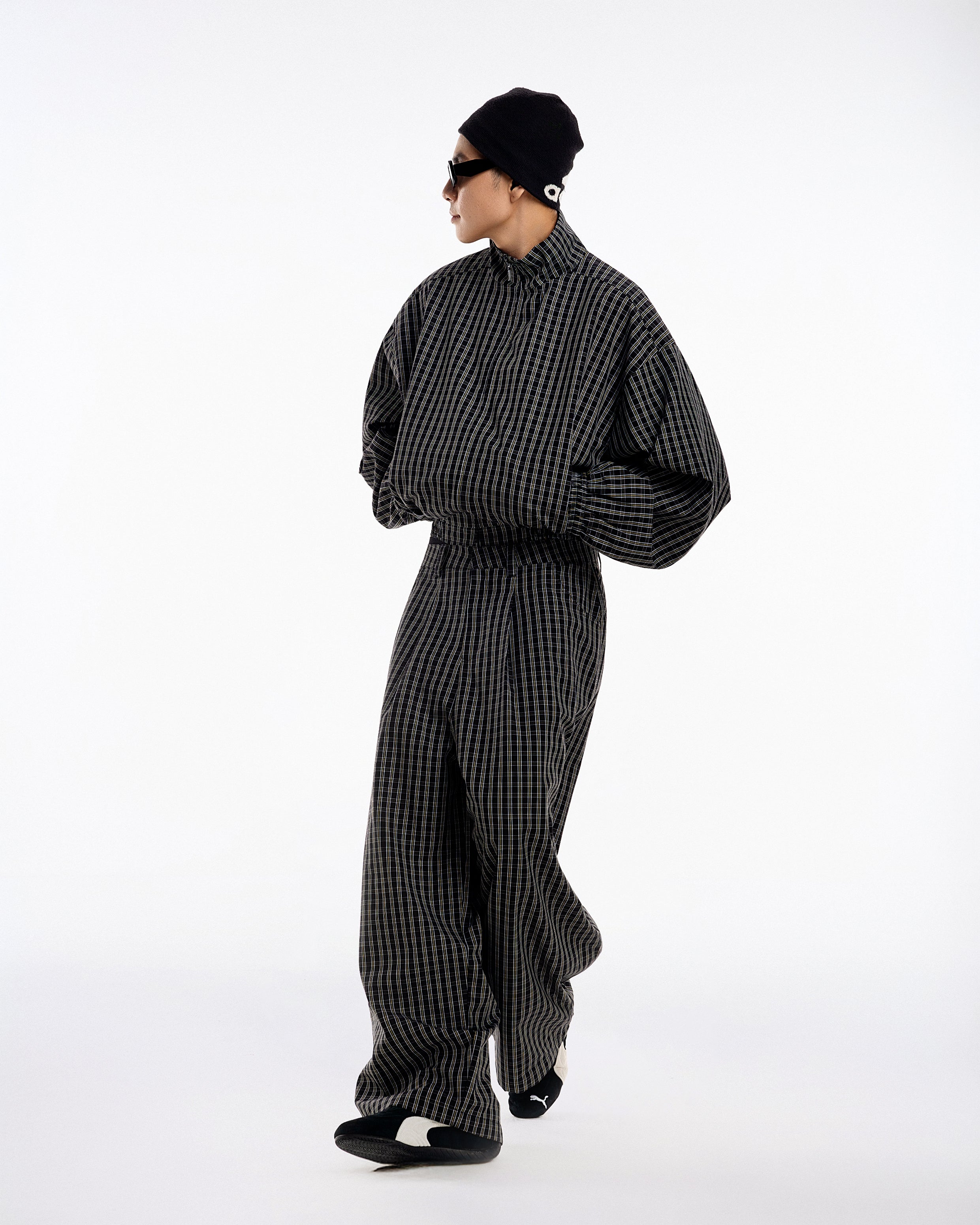 Gingham Uniform Set - Golden Noir - Push Push