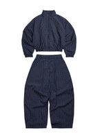Gingham Uniform Set - Navy - Push Push