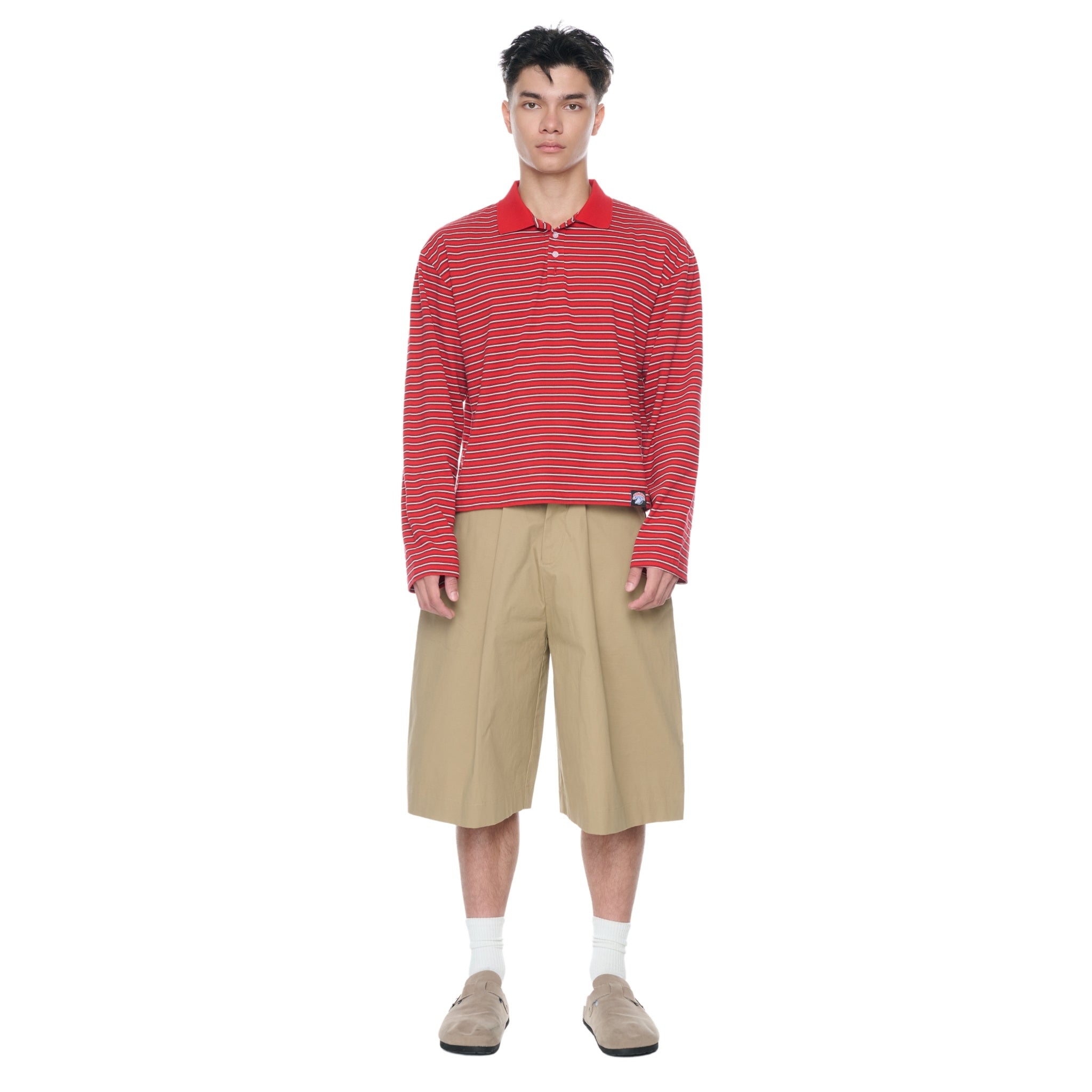 OLLY Striped Polo Tee
