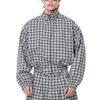 Gingham Zip Jacket