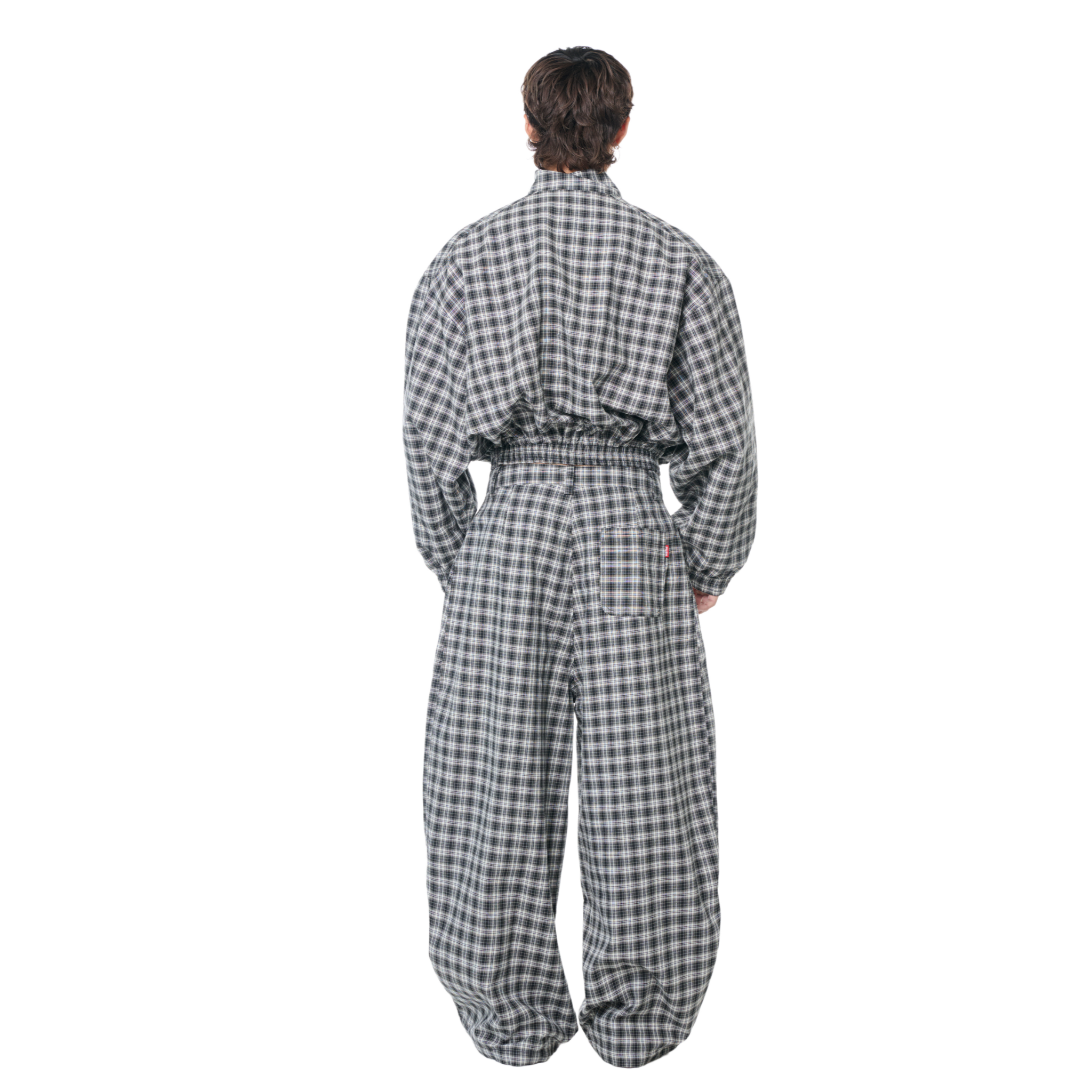 Gingham Zip Jacket