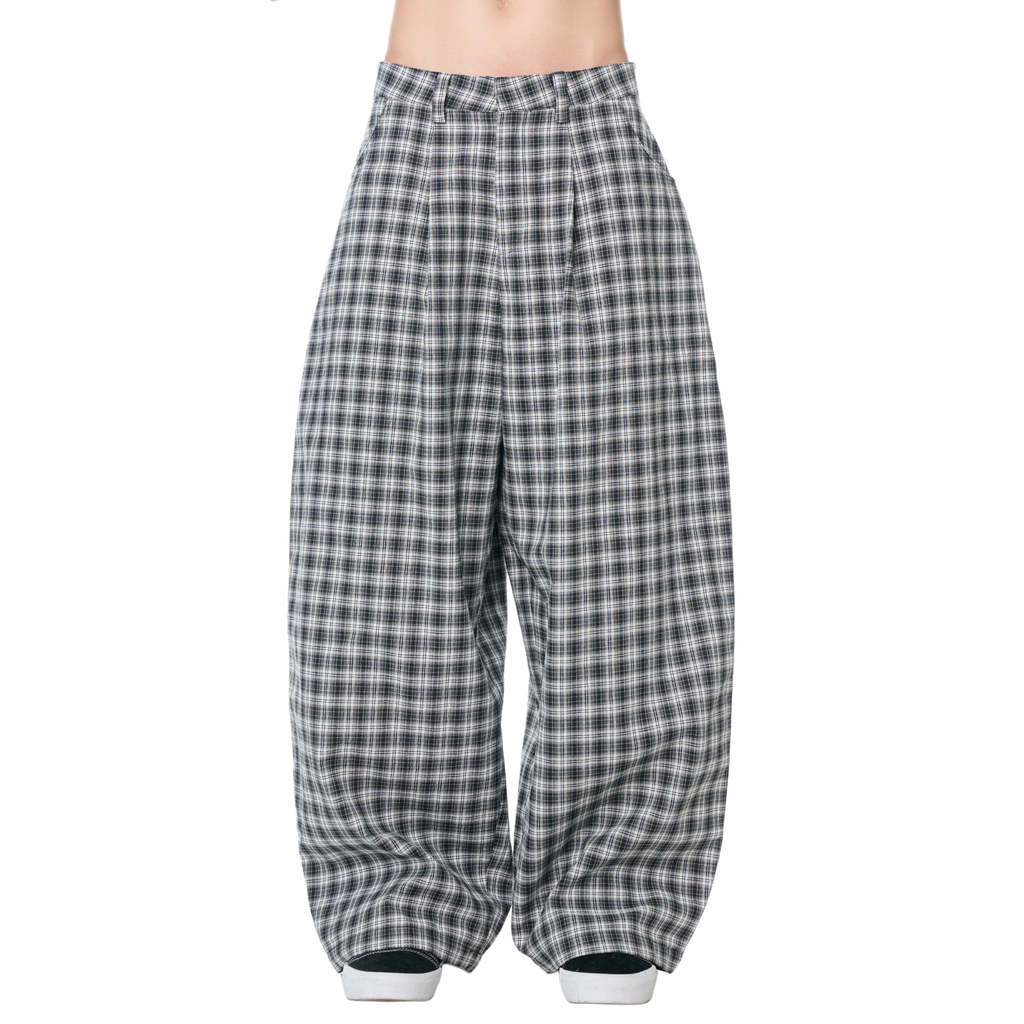 Gingham Wide Pants