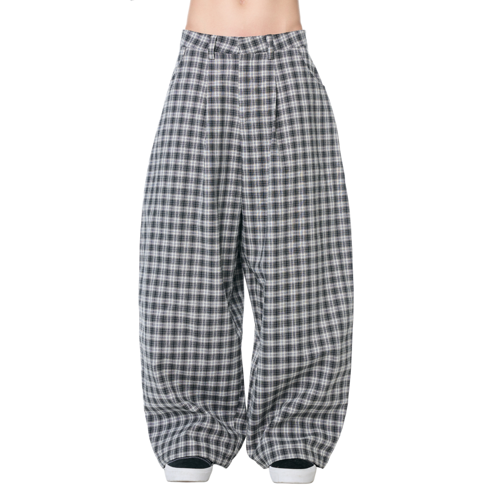 Gingham Wide Pants