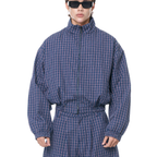 Gingham Zip Jacket
