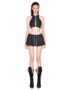 PUSHIE STRIPED MINI SKIRT - Push Push