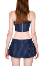 PUSHIE STRIPED MINI SKIRT - Push Push