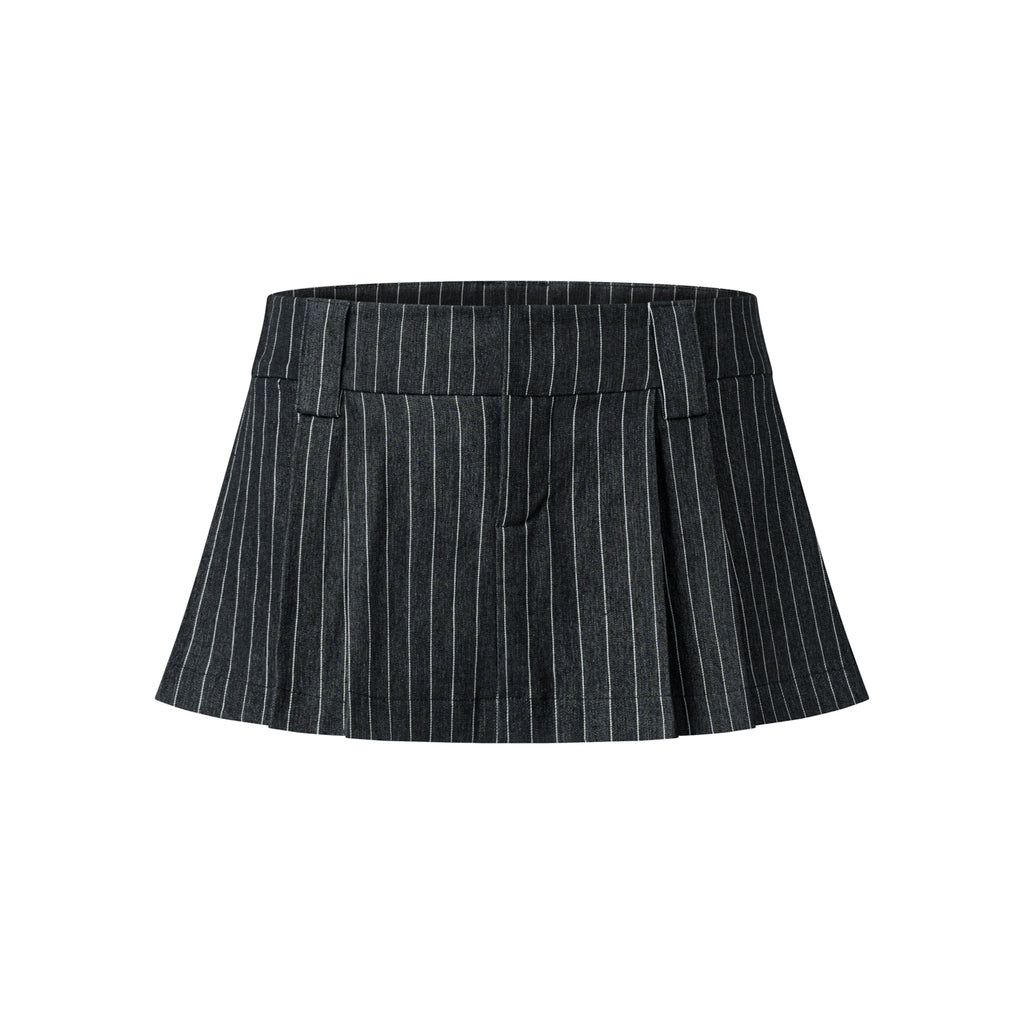 PUSHIE STRIPED MINI SKIRT - Push Push